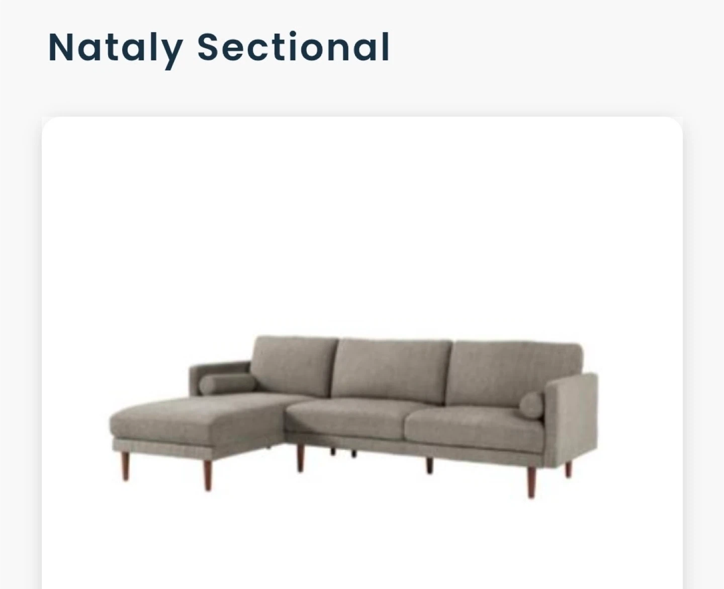 New in plastic Nataly Sectional Sofa - photo 2