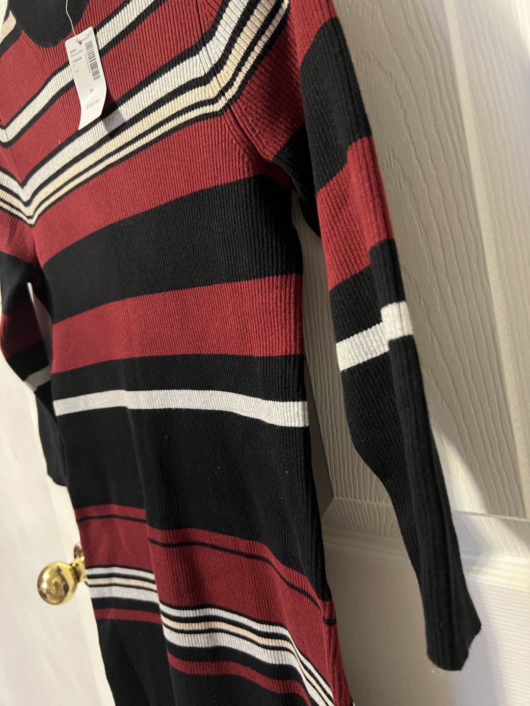 Brand new with tag  Striped Knit Dress - Medium - photo 3