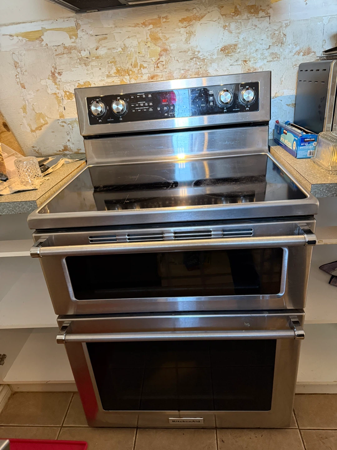 KitchenAid Stainless Steel Double Oven Electric Range - photo 3
