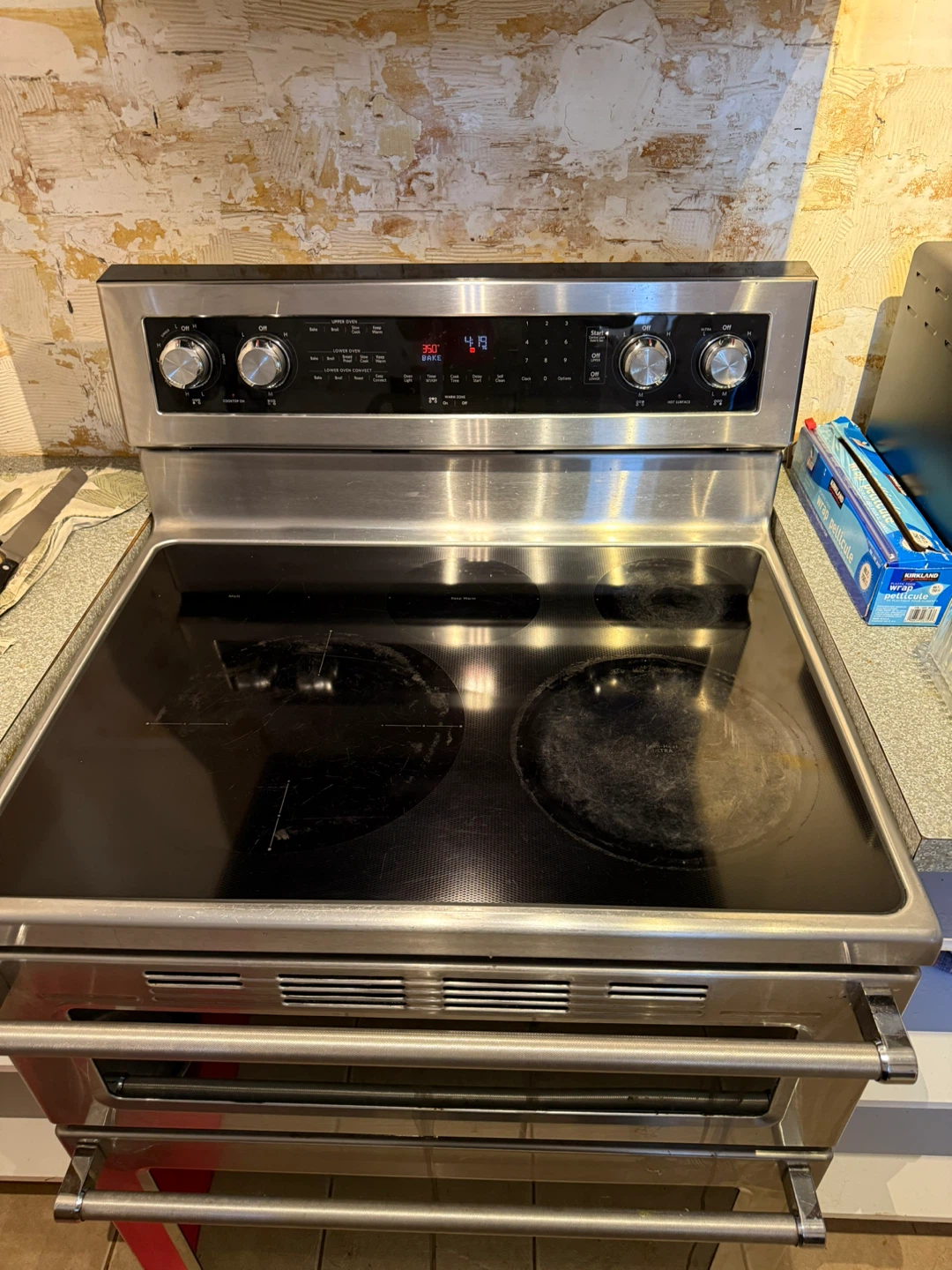 KitchenAid Stainless Steel Double Oven Electric Range - photo 2