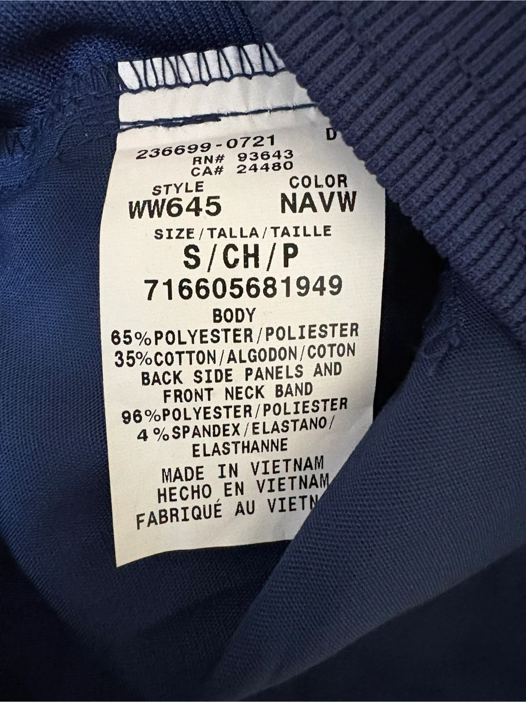 Cherokee Workwear Scrub Top Sz S 🏆 - photo 5