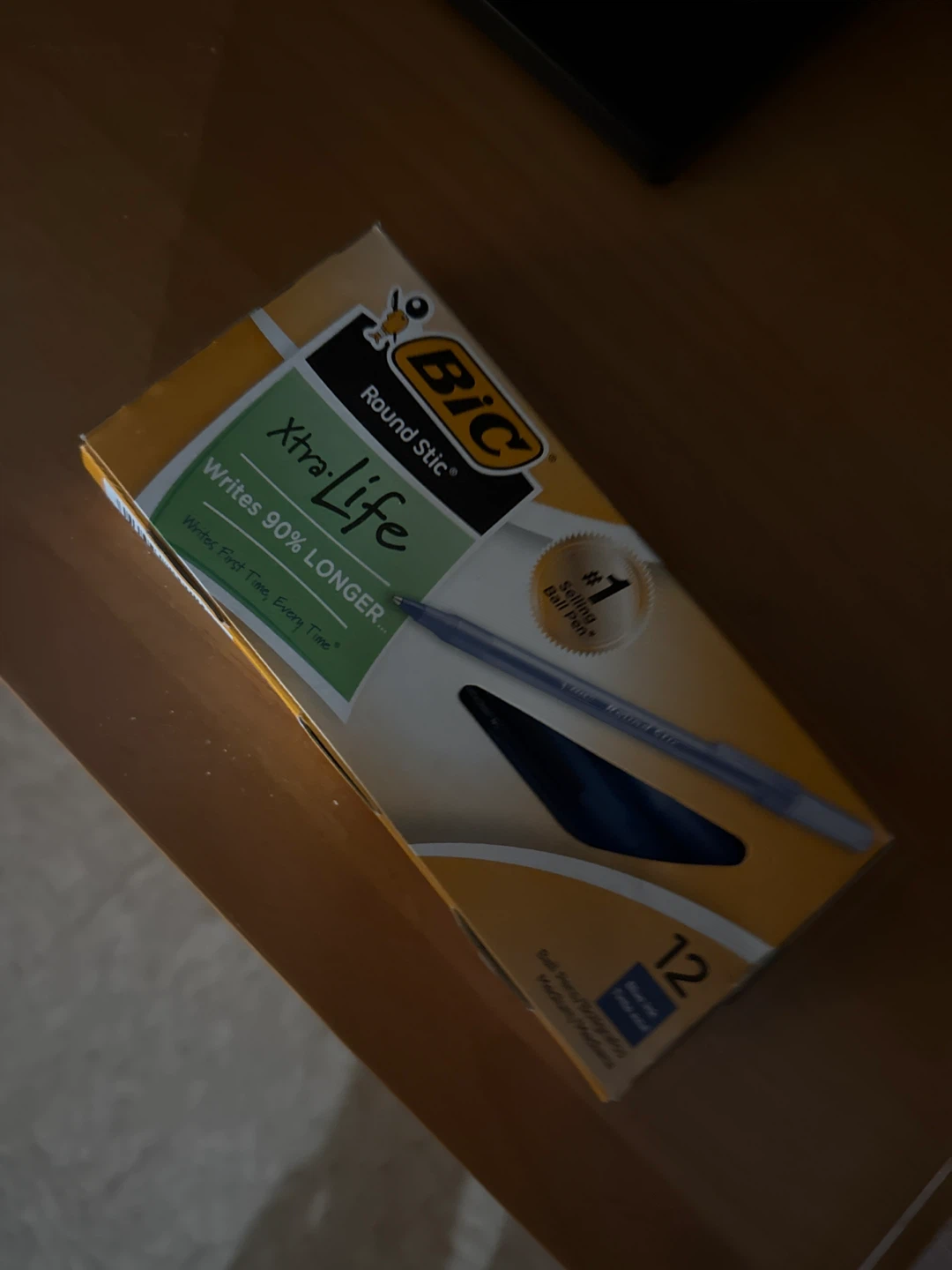 BIC Xtra Life Round Stic Ballpoint Pens, 12 Count 🏆