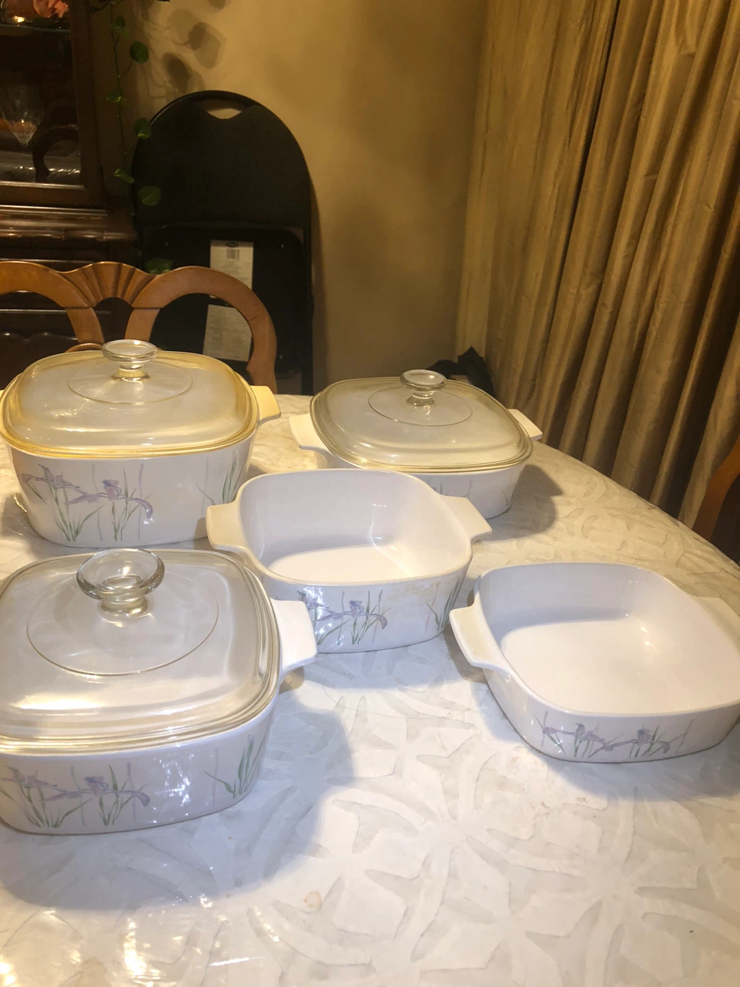 Set of 5 CorningWare baking dishes with lids - photo 2