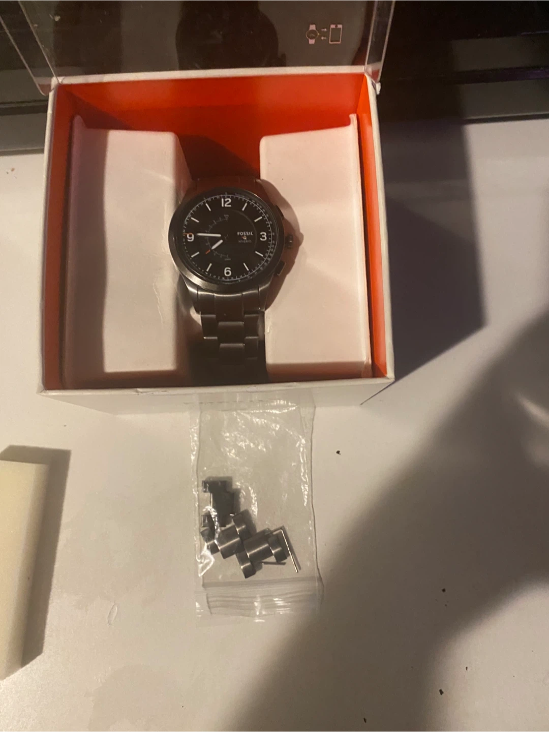 Fossil Hybrid Smartwatch Activist Smoke Stainless Steel
