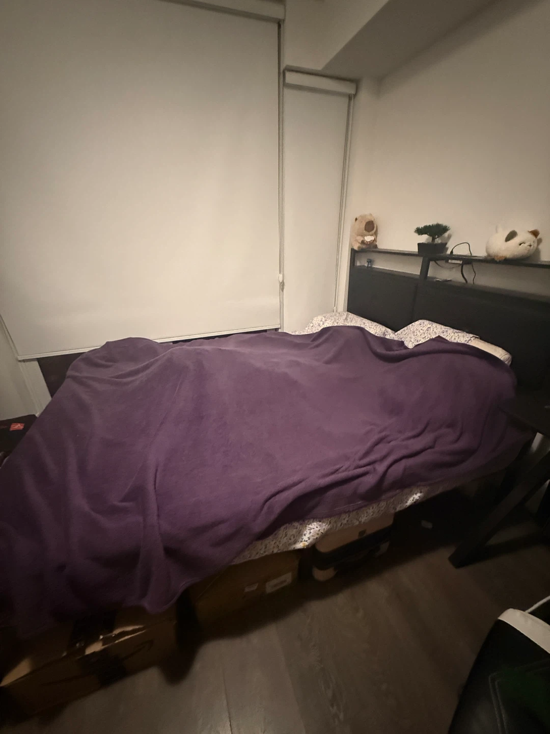 Queen Size Bed Frame with Built-in Lights and Charging - photo 5