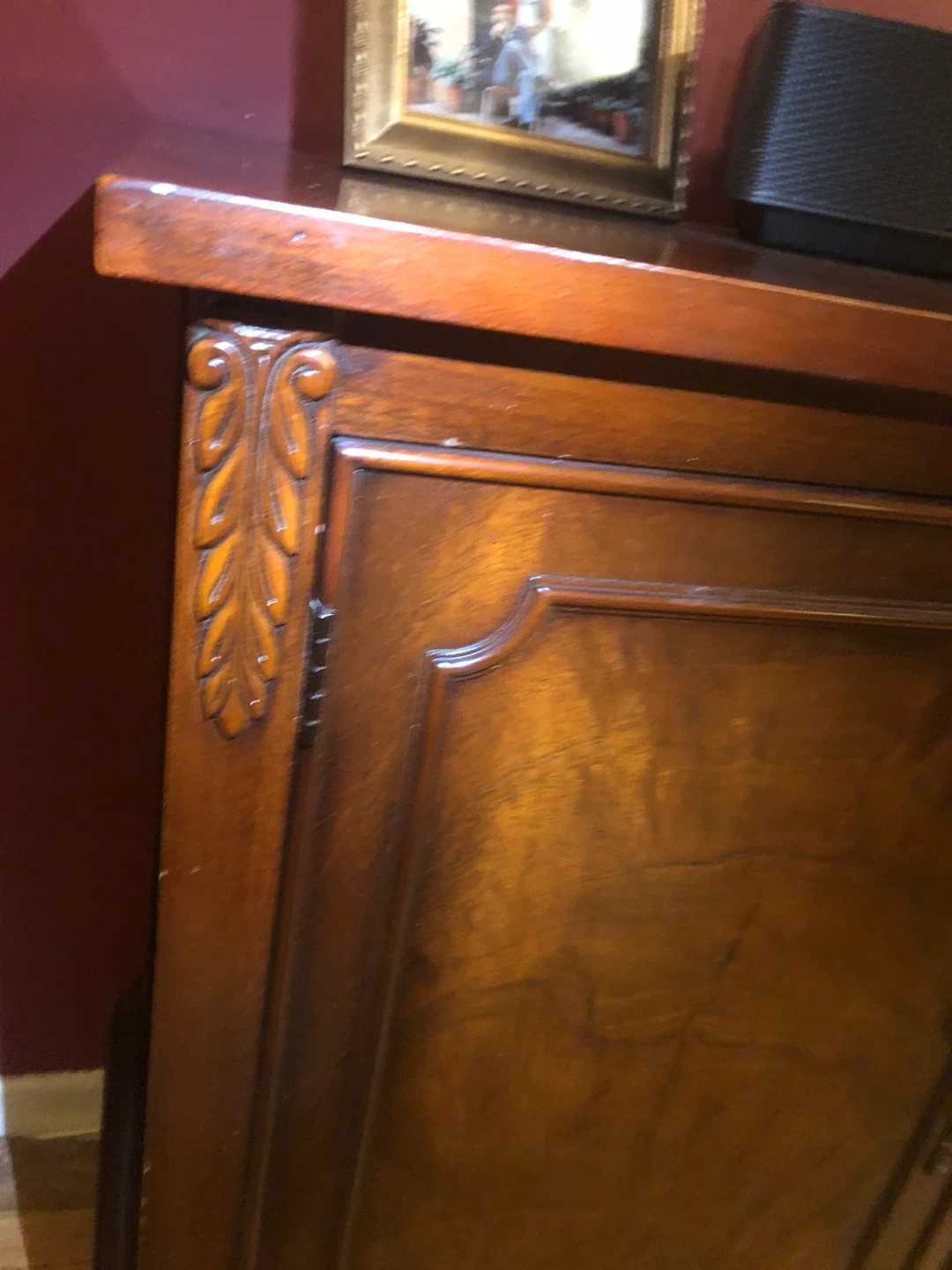 Antique Wooden Cabinet with Double Doors - photo 4