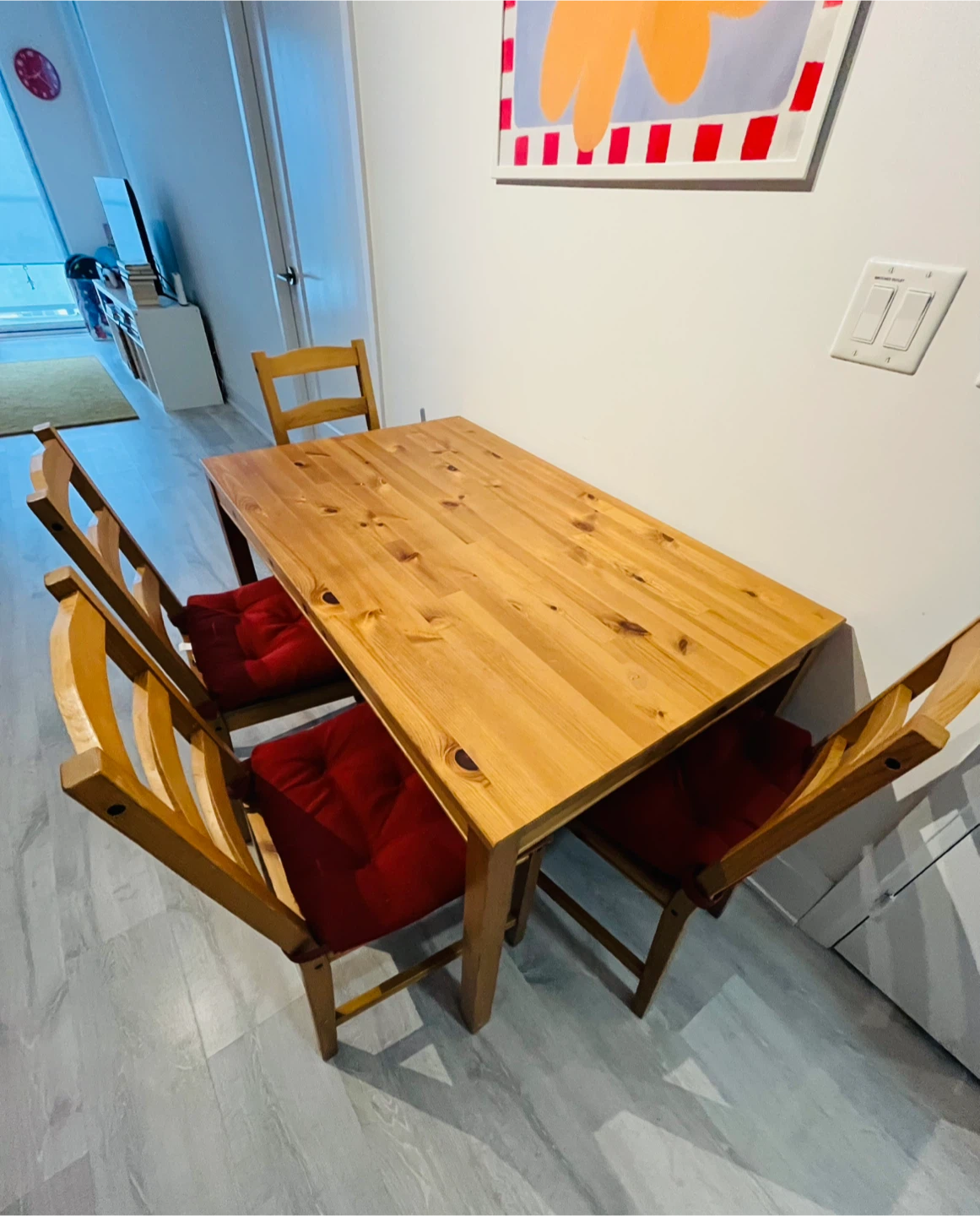 Ikea dining set with cushions - photo 3