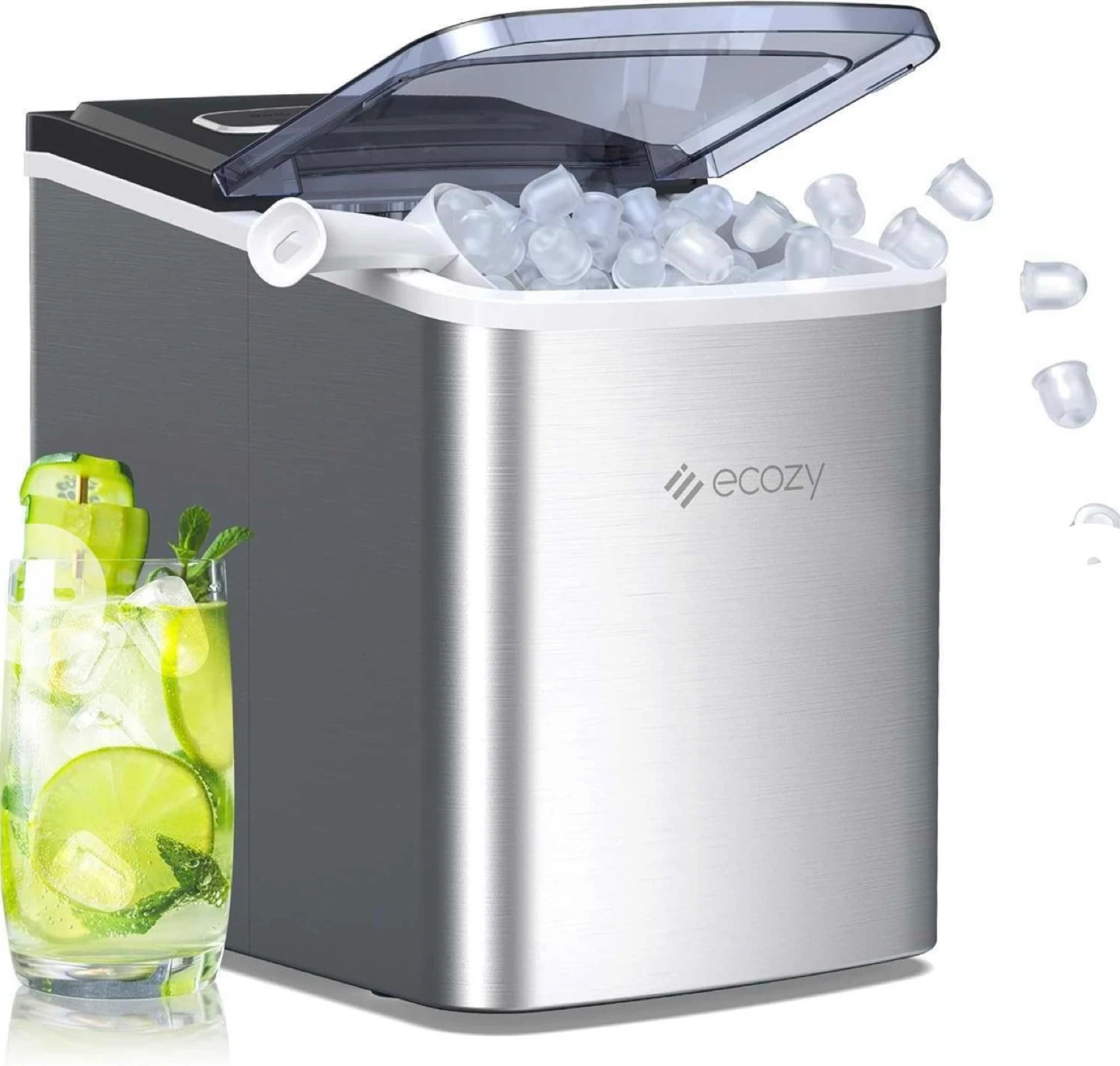 Ecozy Portable Ice Maker - Silver