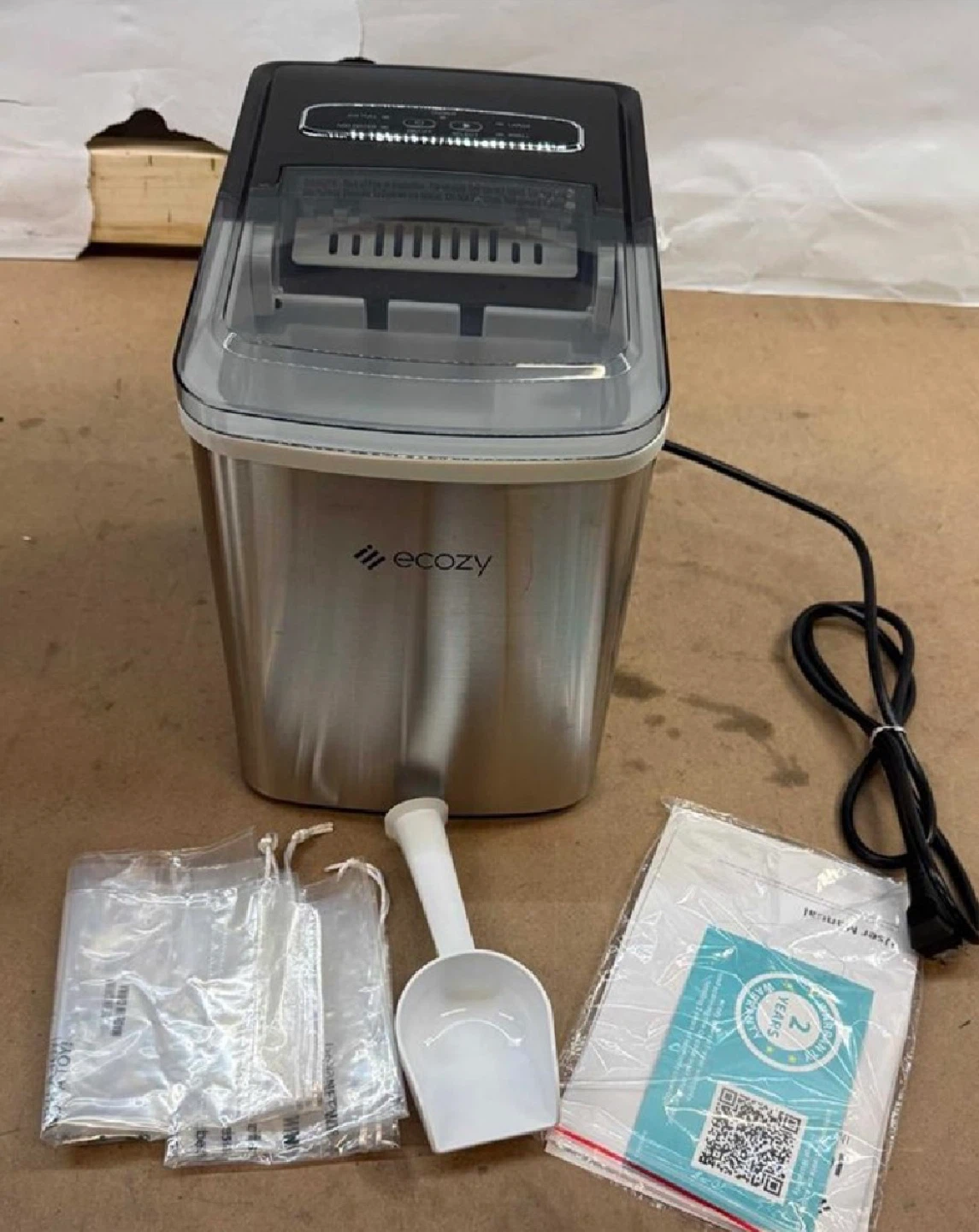 Ecozy Portable Ice Maker - Silver - photo 2