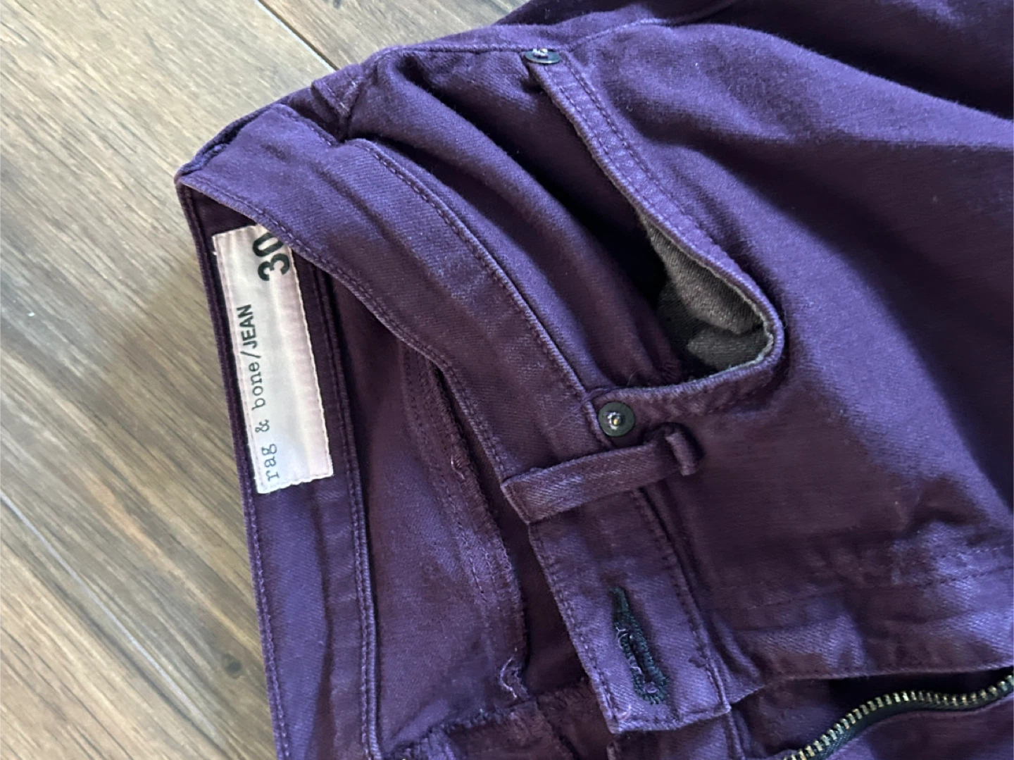 Rag & Bone/JEAN Purple Denim Jeans - Size 30 - photo 3