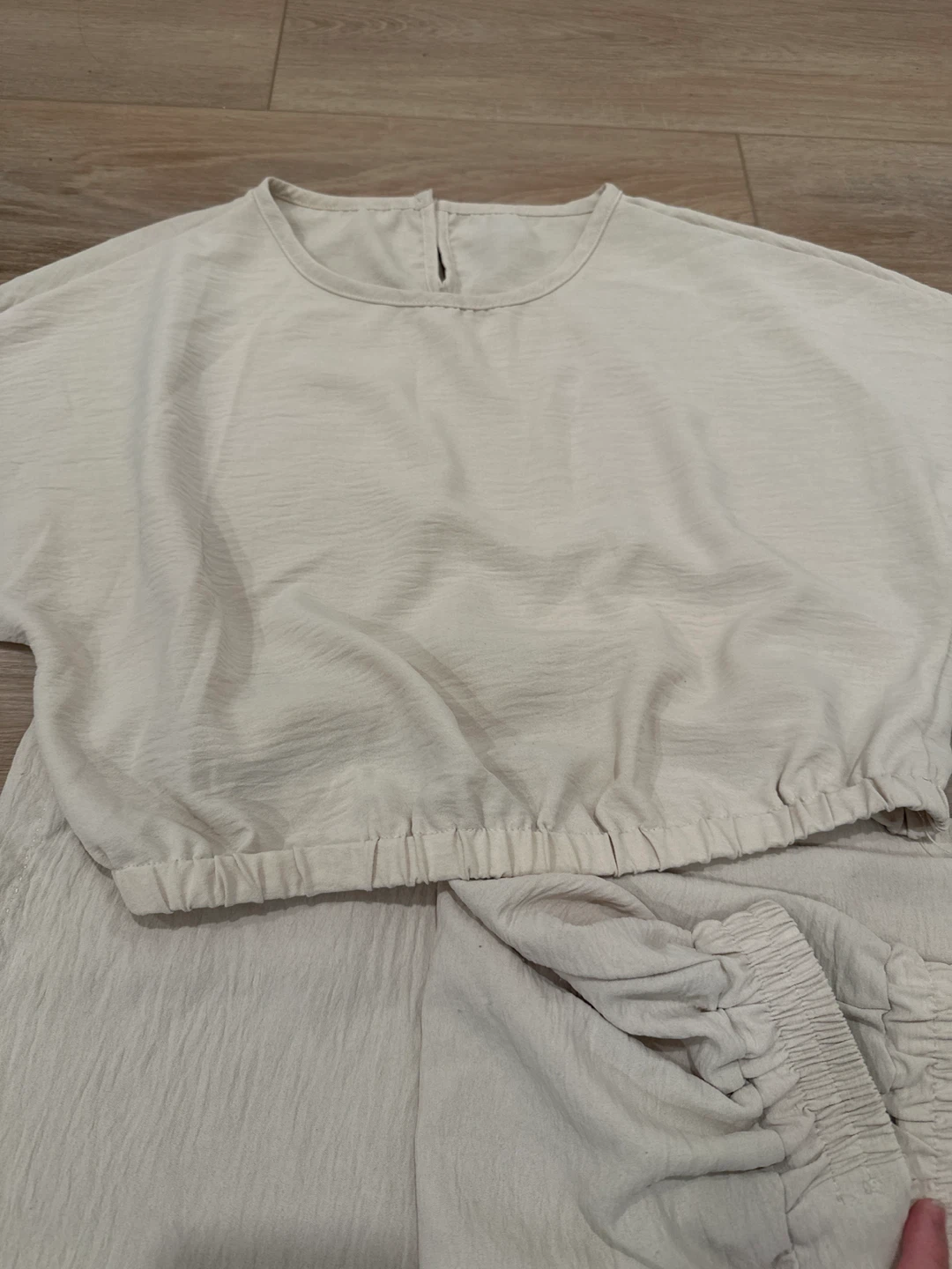 Co ords Set Cream Linen Blend Two-Piece Set - photo 2