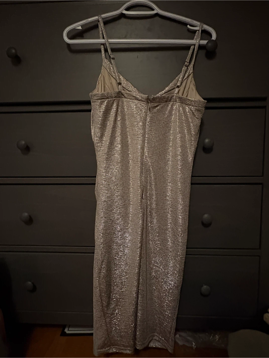 Le Château Metallic Cowl Neck Dress - photo 2