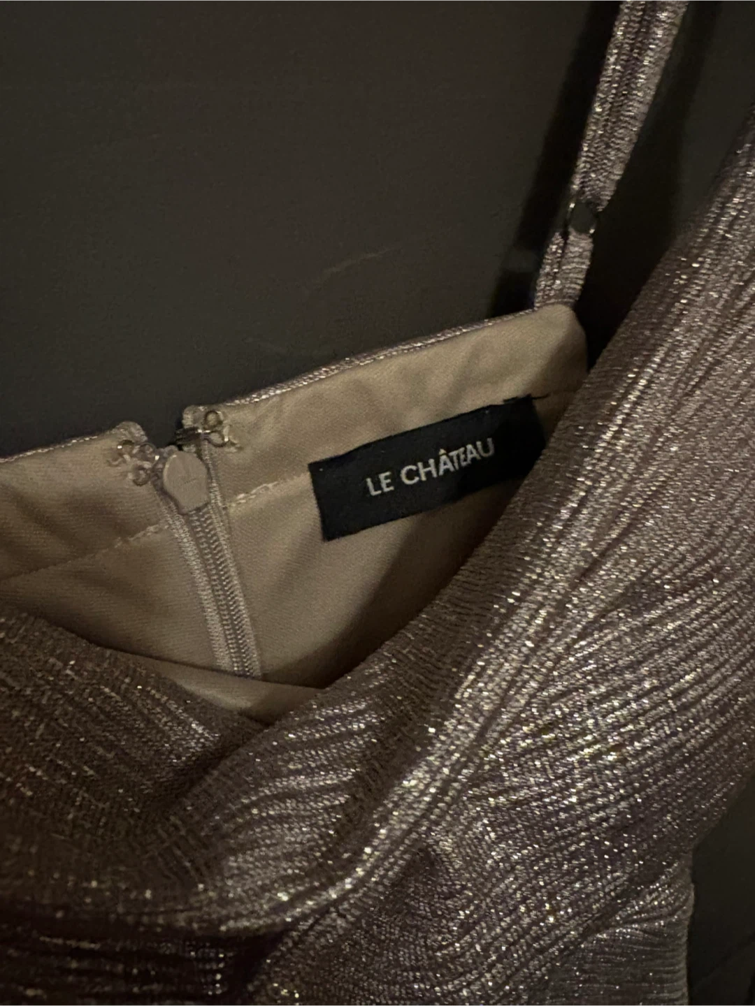 Le Château Metallic Cowl Neck Dress - photo 3