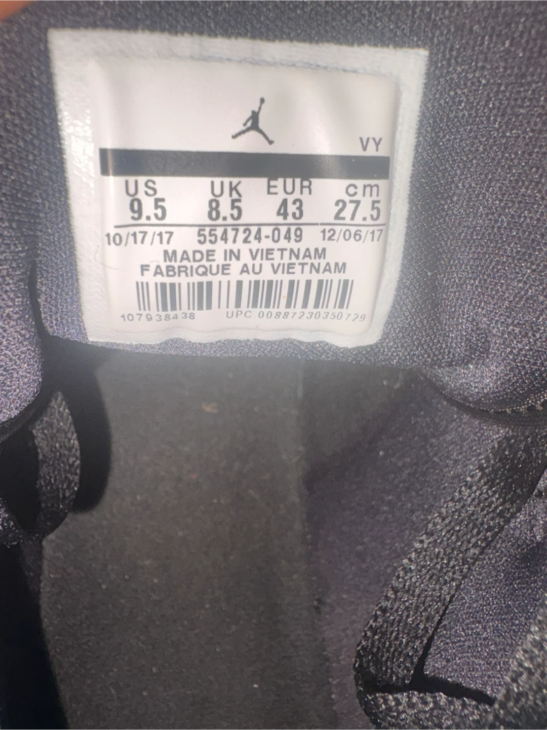 Nike Air Jordan 1 Mid Black White Men's Shoes - photo 4