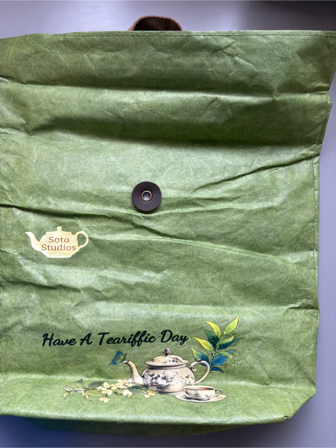 Soto Studio Tea Themed Green Lunch Bag 🏆 - photo 4