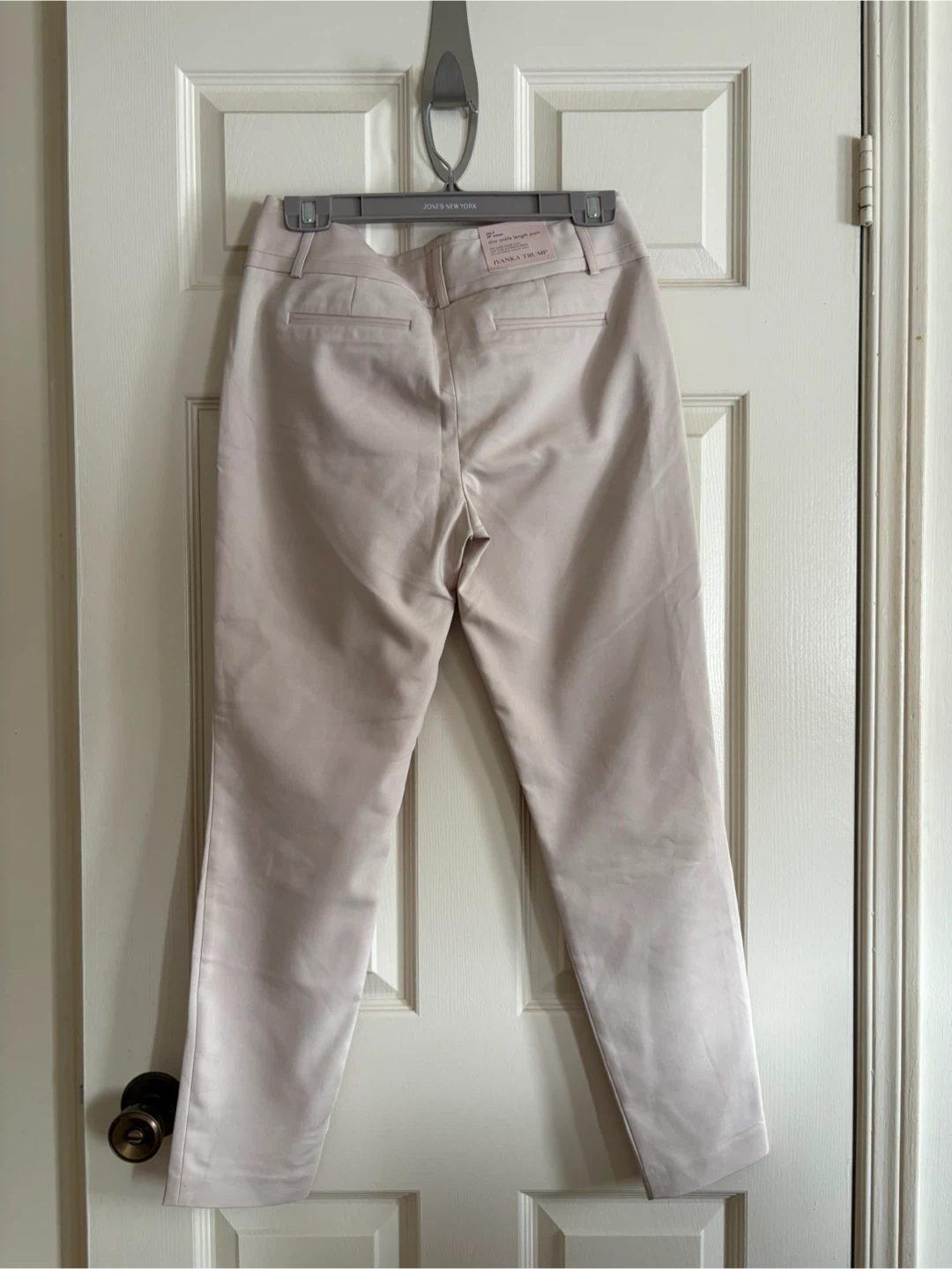 Ivanka Trump Ankle Length Slim Fit Cream Pants Sz 4 🏆 - photo 2