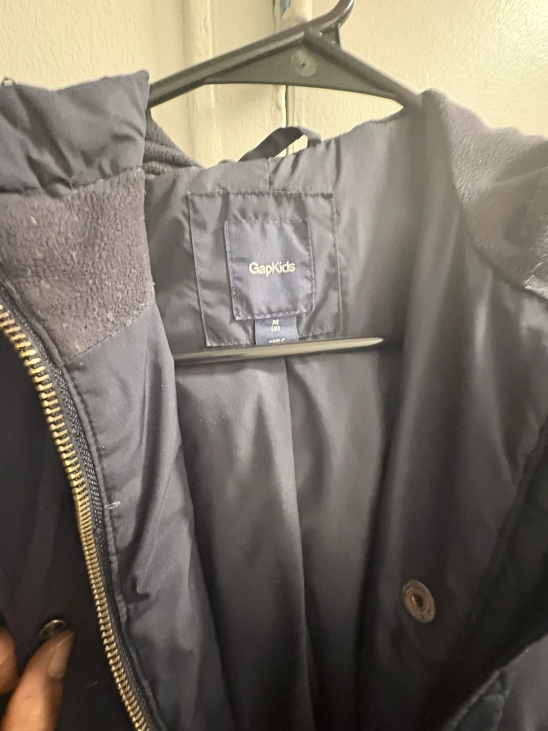 GapKids Navy Blue Winter Parka Jacket Size M (8) - photo 2