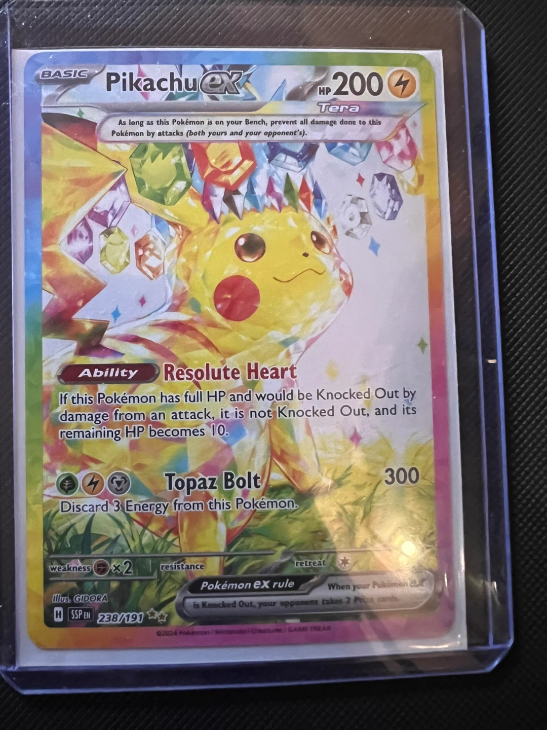 Pikachu EX Pokémon Trading Card - 238/191