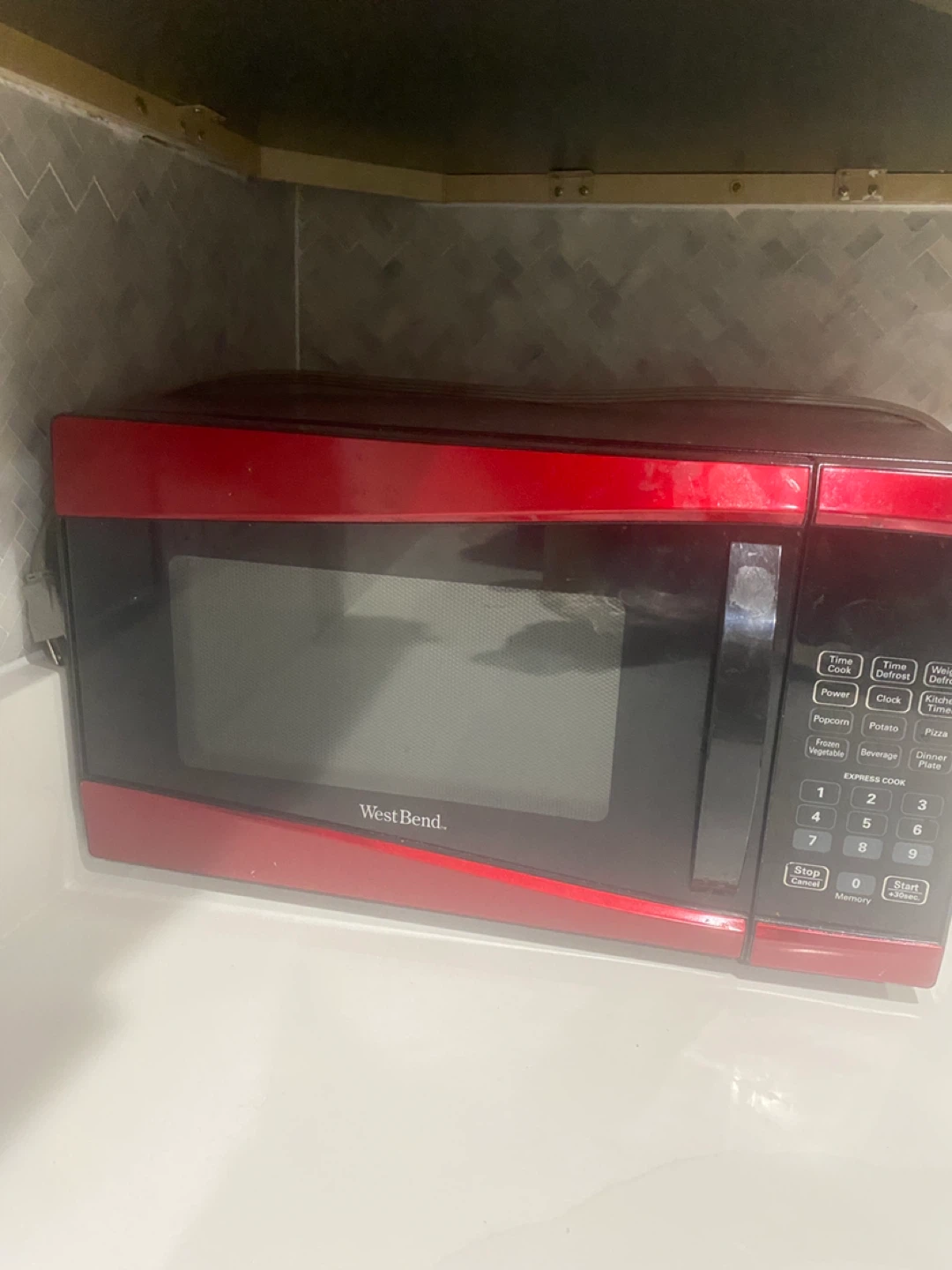 West Bend Red Microwave
