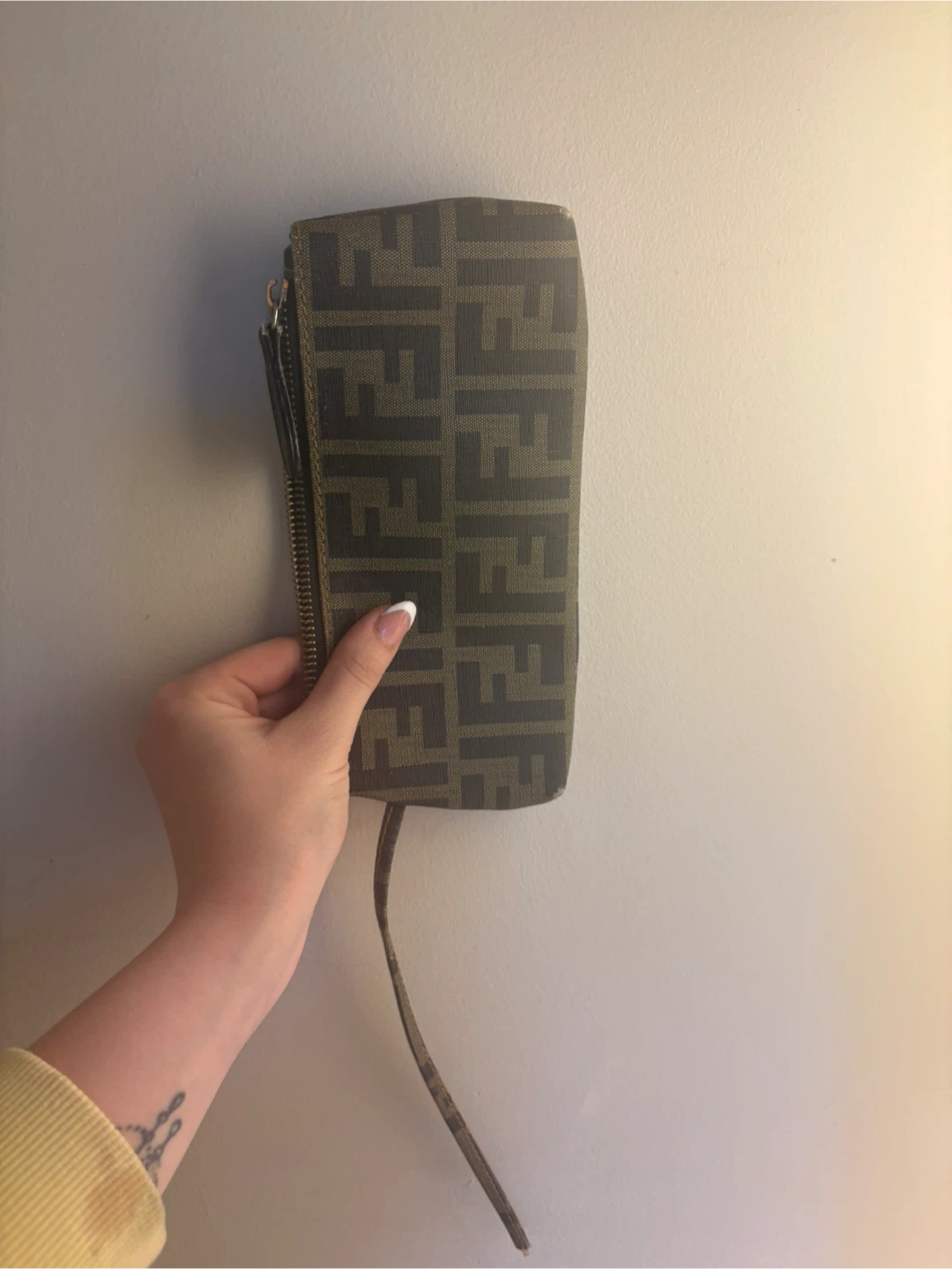 Fendi Zucca Monogram Clutch Wristlet