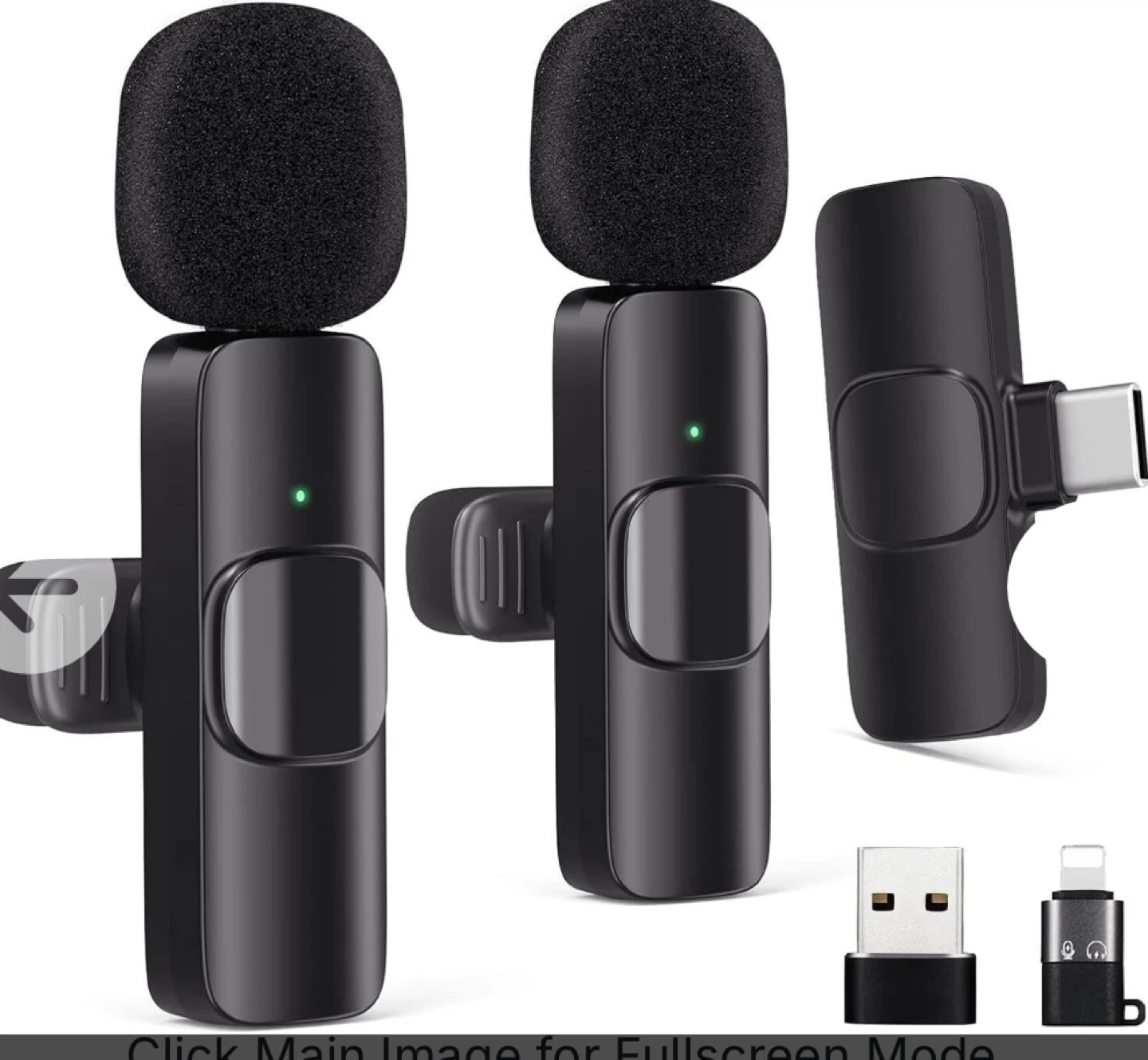 Wireless Lavalier Microphone System (2 Pack)