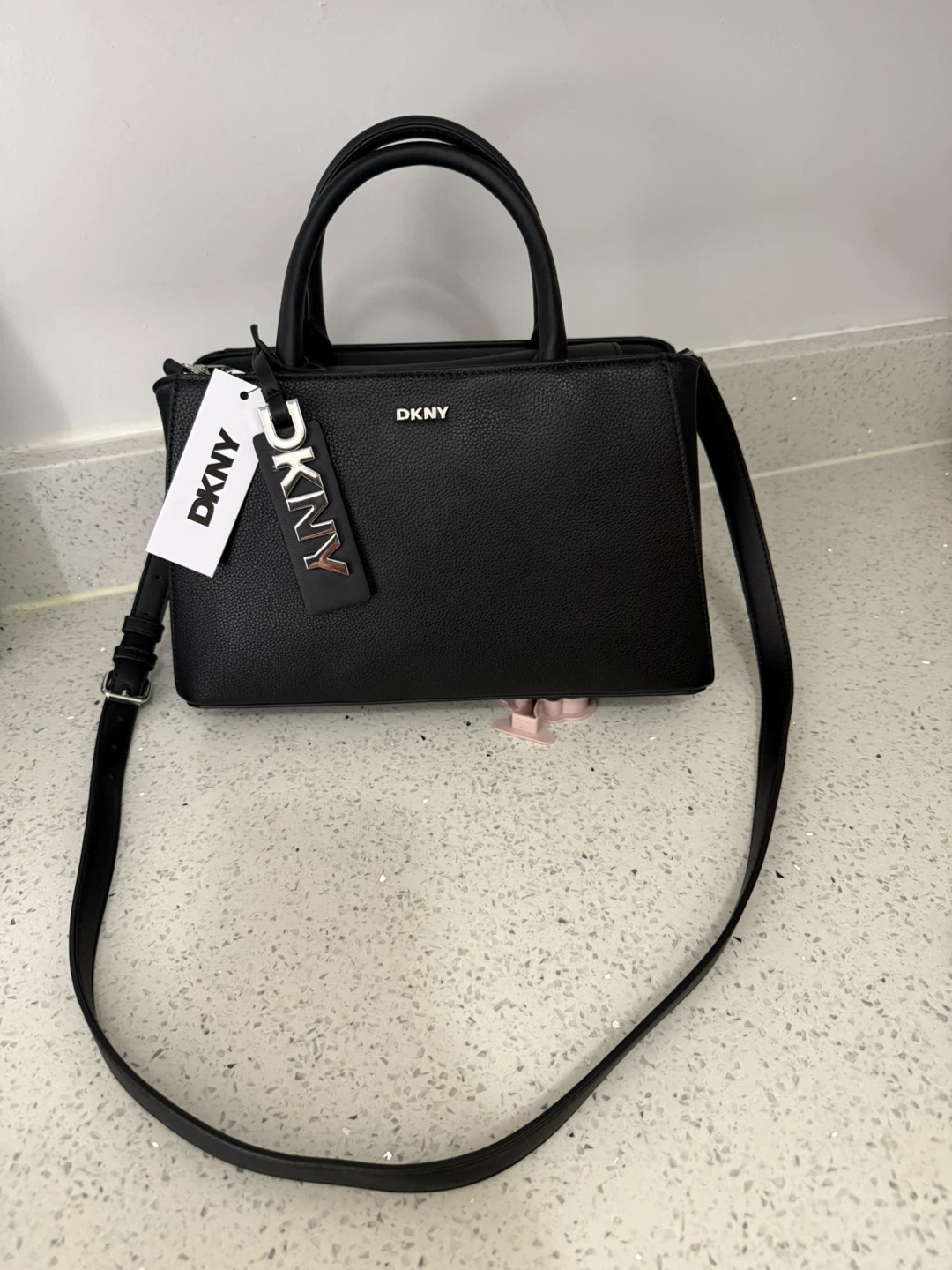 DKNY Black Leather Handbag