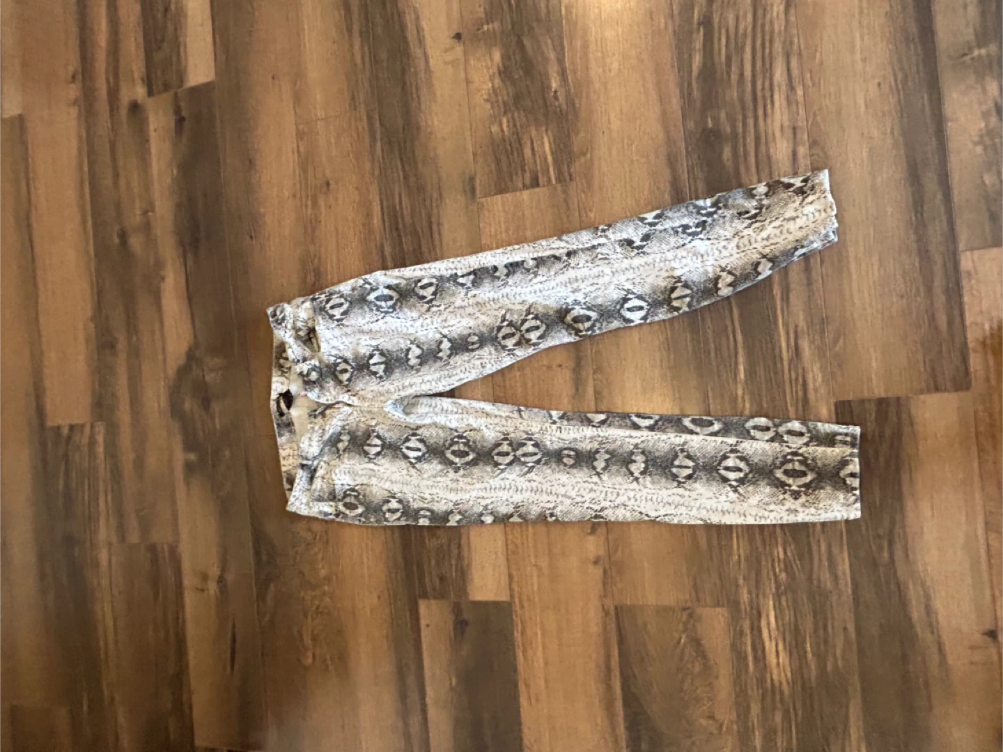Women's Snake Print Skinny Jeans