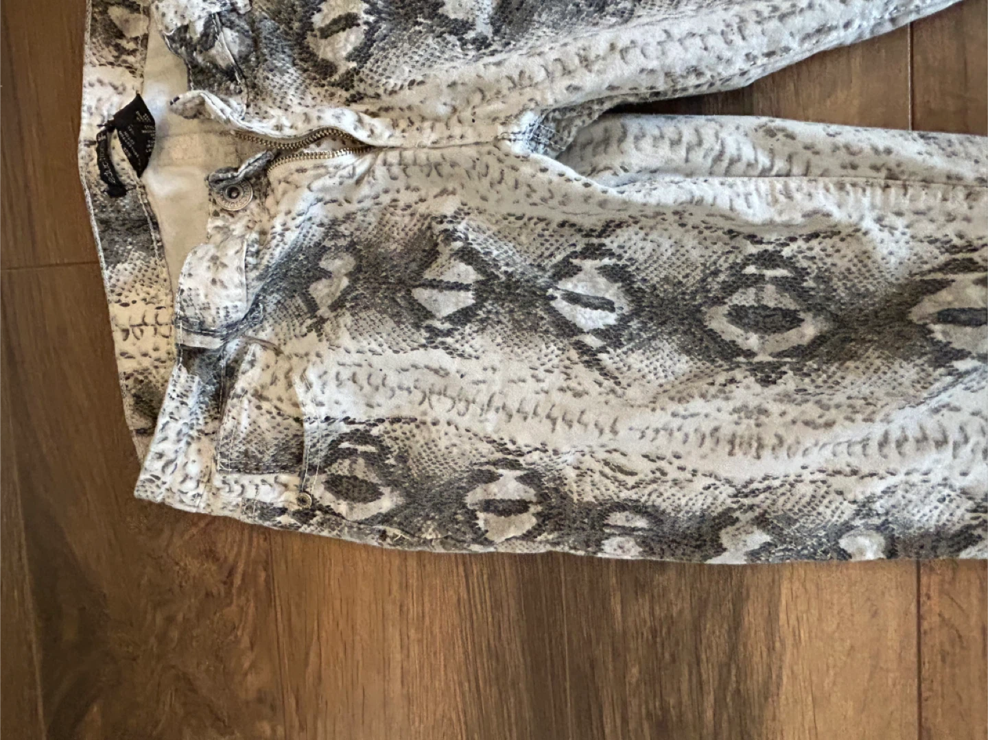 Women's Snake Print Skinny Jeans - photo 2