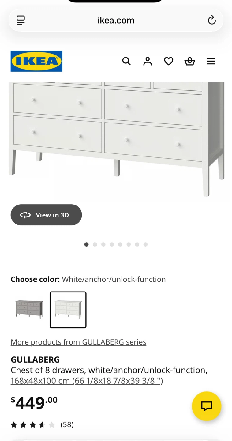 IKEA GULLABERG Chest of 8 Drawers - photo 2