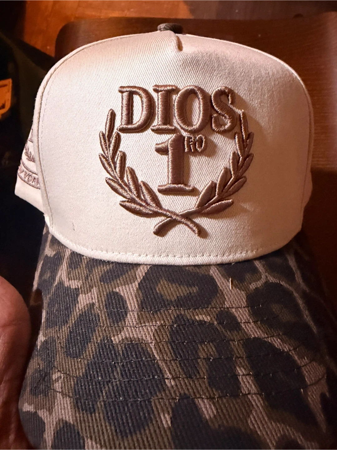 Dios 1st "Exclusive Wear" Cap - Beige/Leopard Print