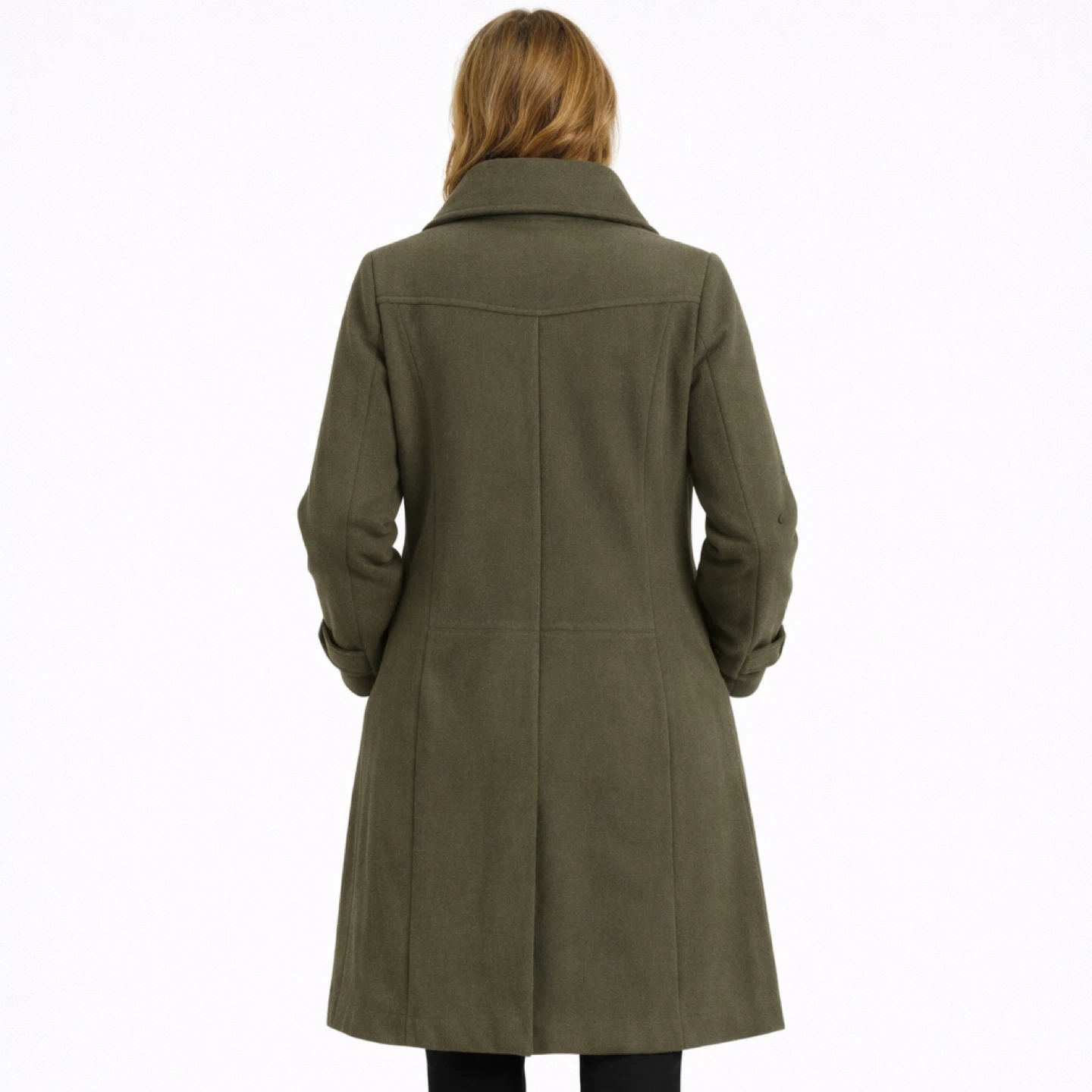 Brand New Linea Domani Olive Green Coat Size 14 w/ Tag - photo 2