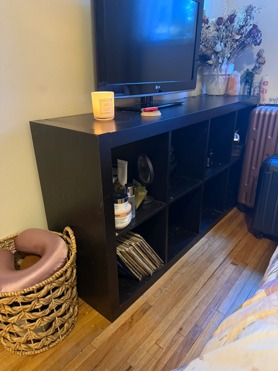 IKEA KALLAX Shelf Unit - Black-brown