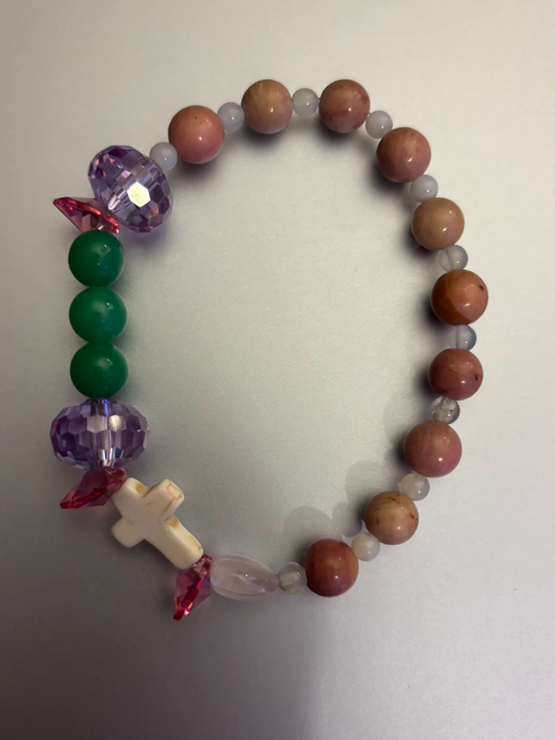 Beaded Rosary-style bracelet