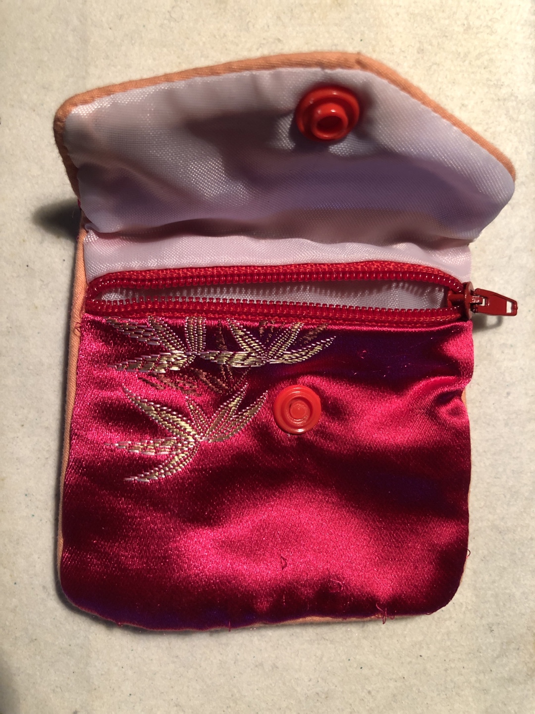Small Silk Satin Pouch - Pink 🏆 - photo 2
