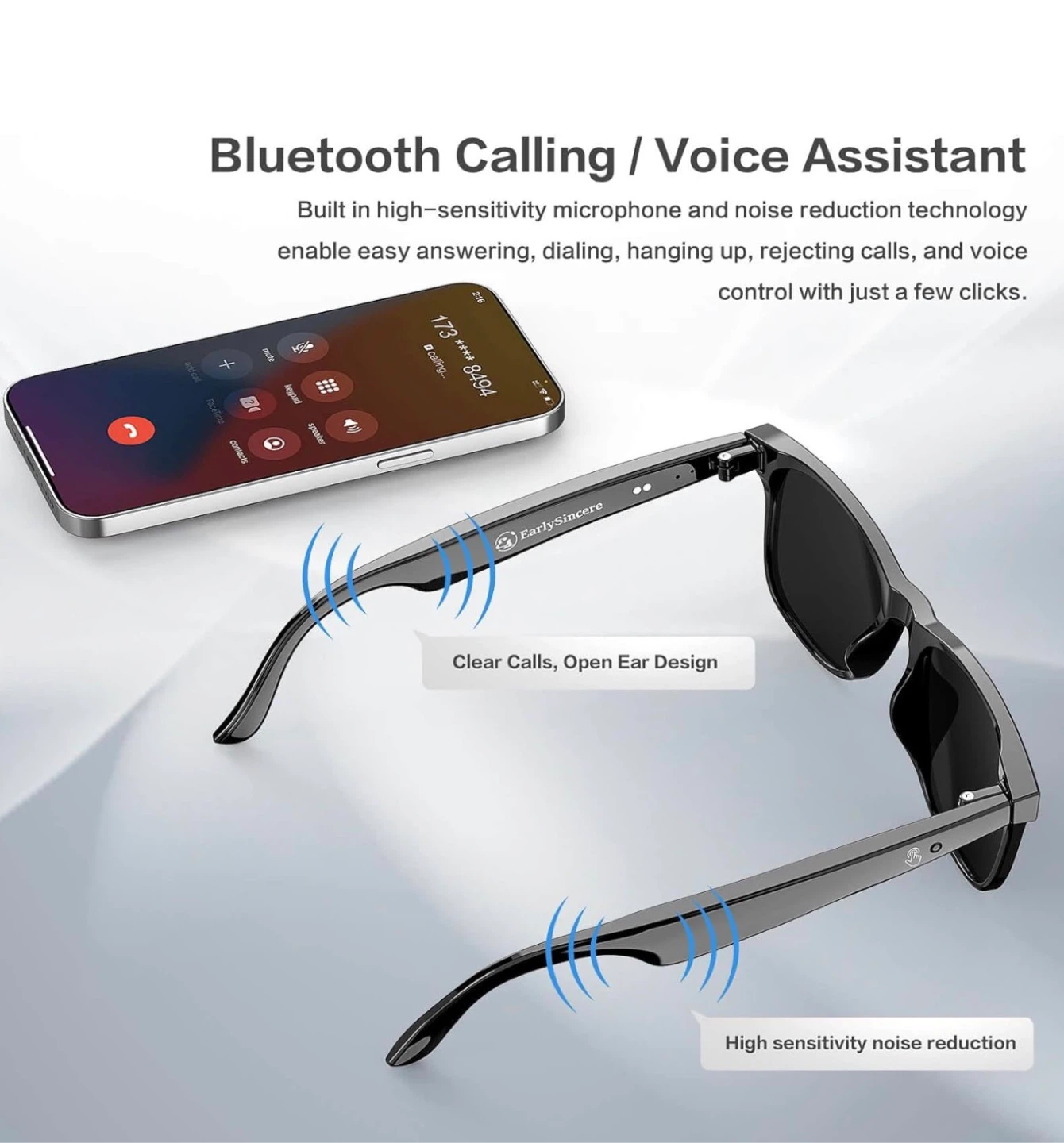 Smart Glasses with Bluetooth Calling and Music - photo 4