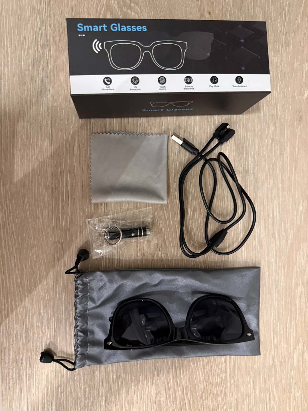 Smart Glasses with Bluetooth Calling and Music