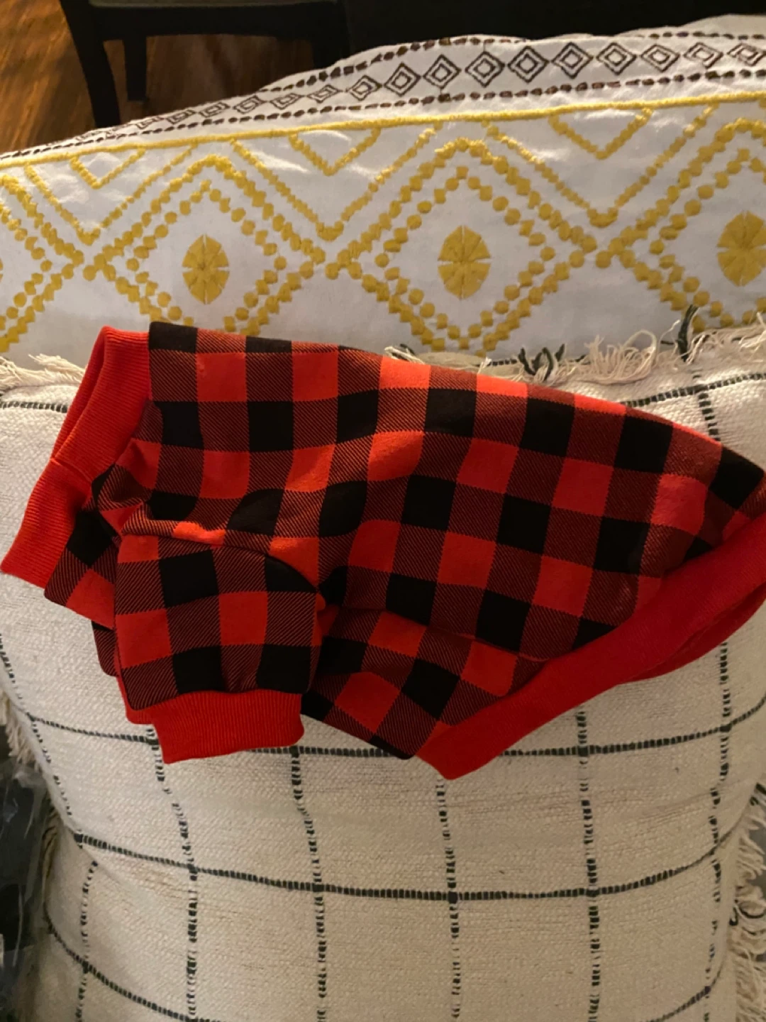 Buffalo Plaid Dog Sweater - Size L - photo 4