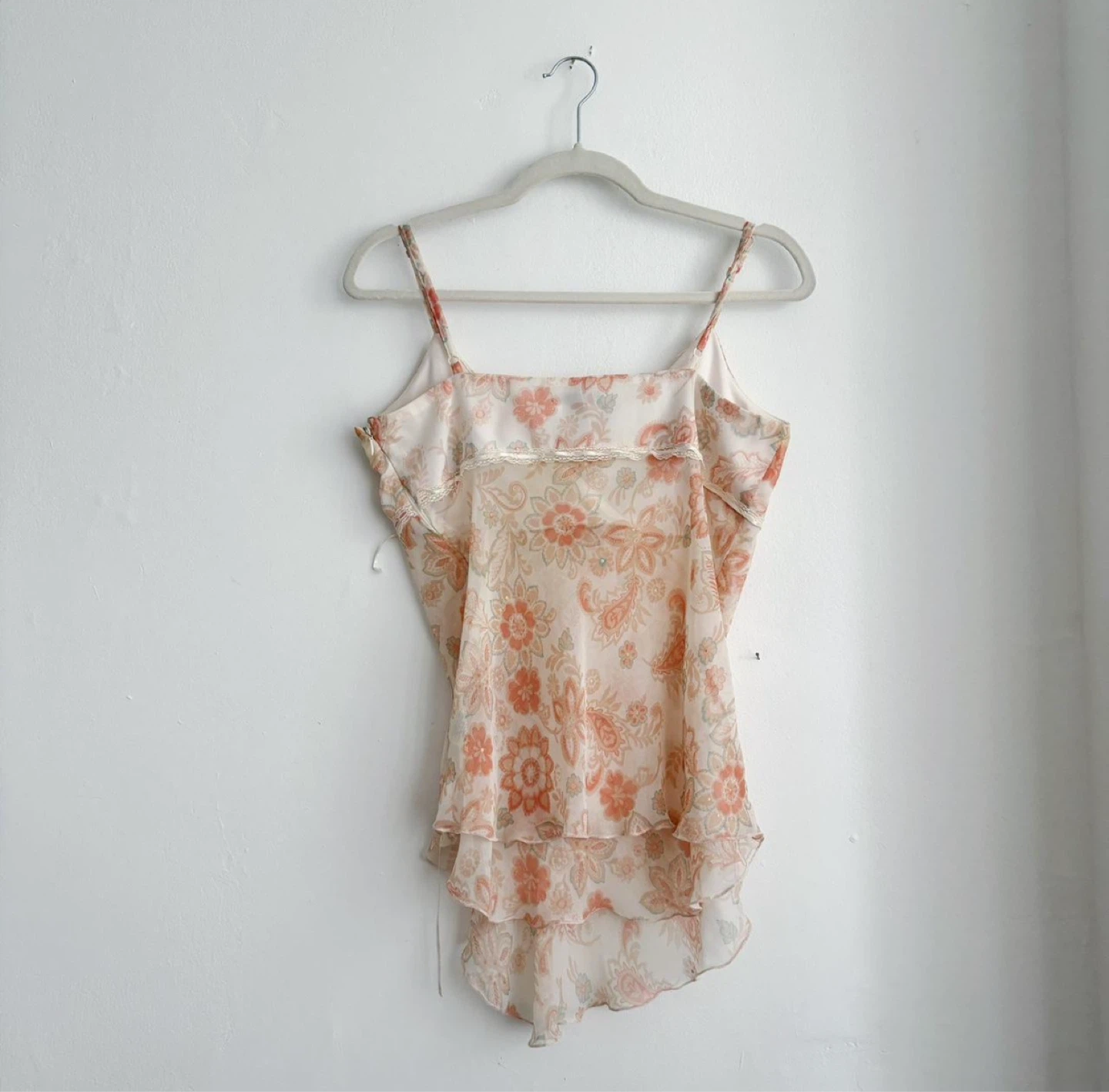 H&M Pink floral cami top - photo 3