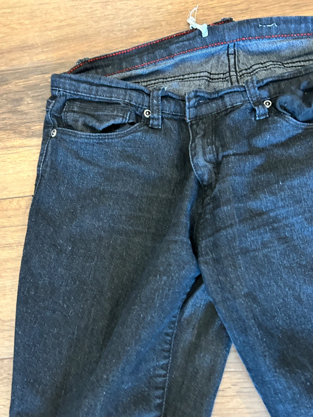 Dark Wash Denim Jeans - photo 2