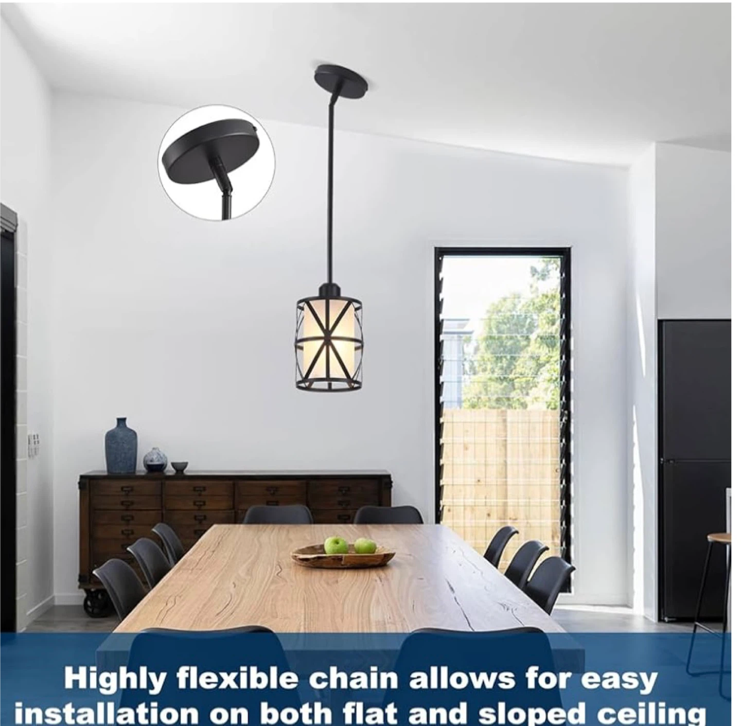 Set of 3 Industrial Pendant Lights - photo 5