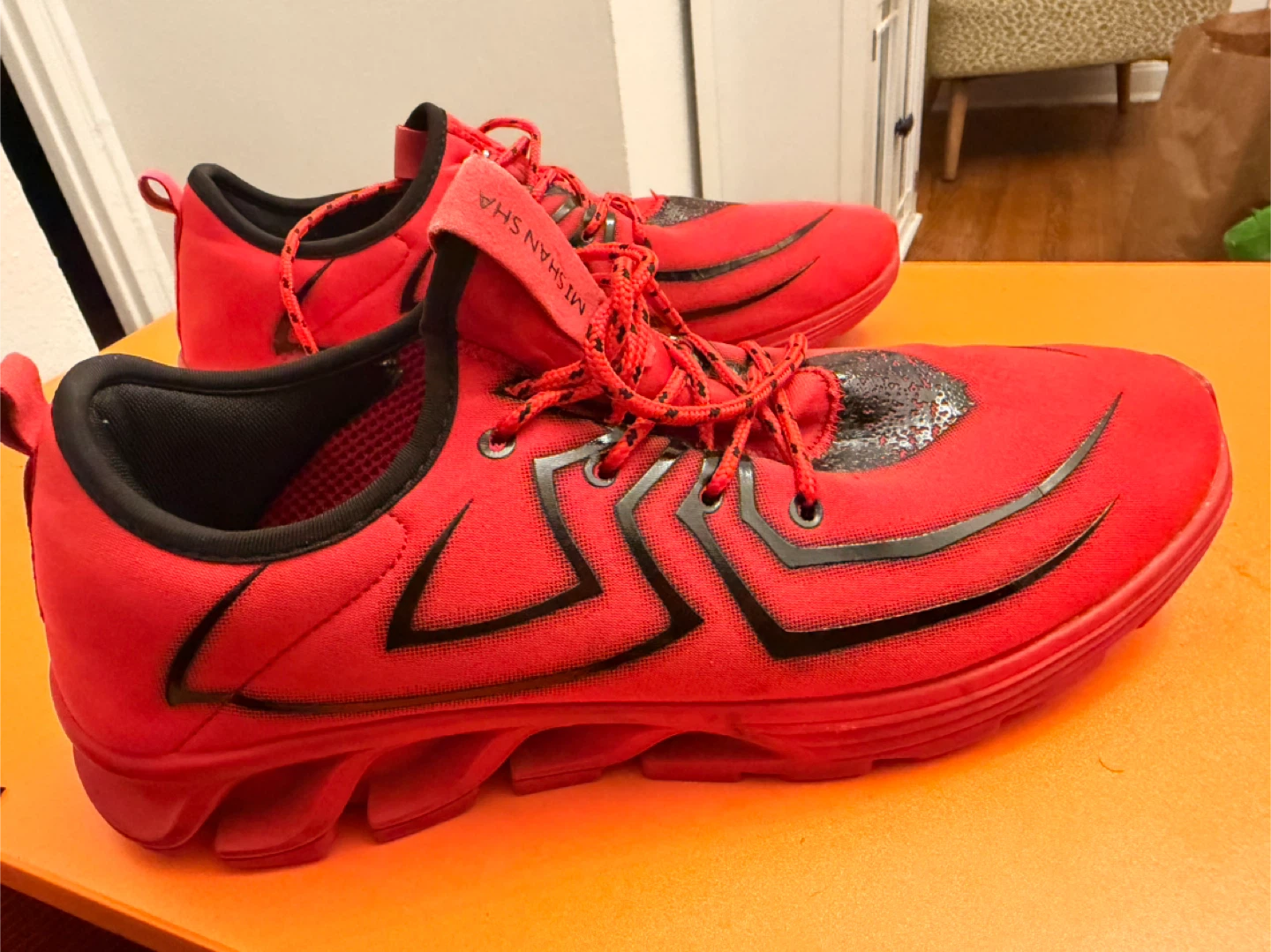 Mishansha Red Running Shoes Size 44 - photo 3