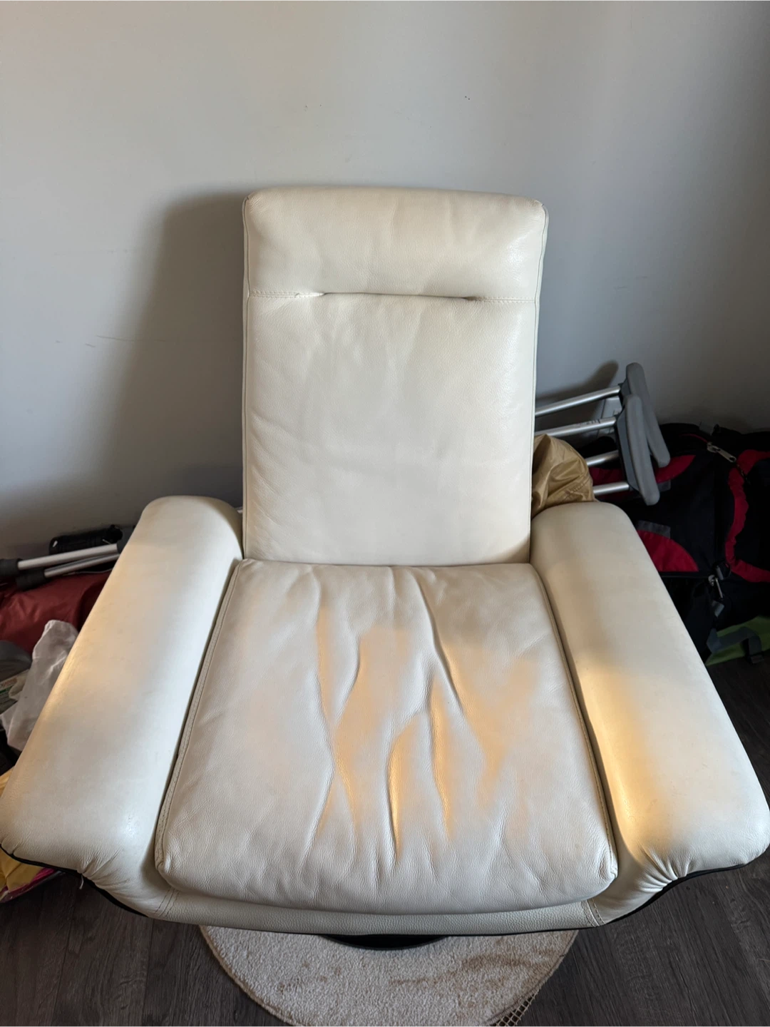 Leather Lounge Chair (made of real leather) - NEED GONE ASAP