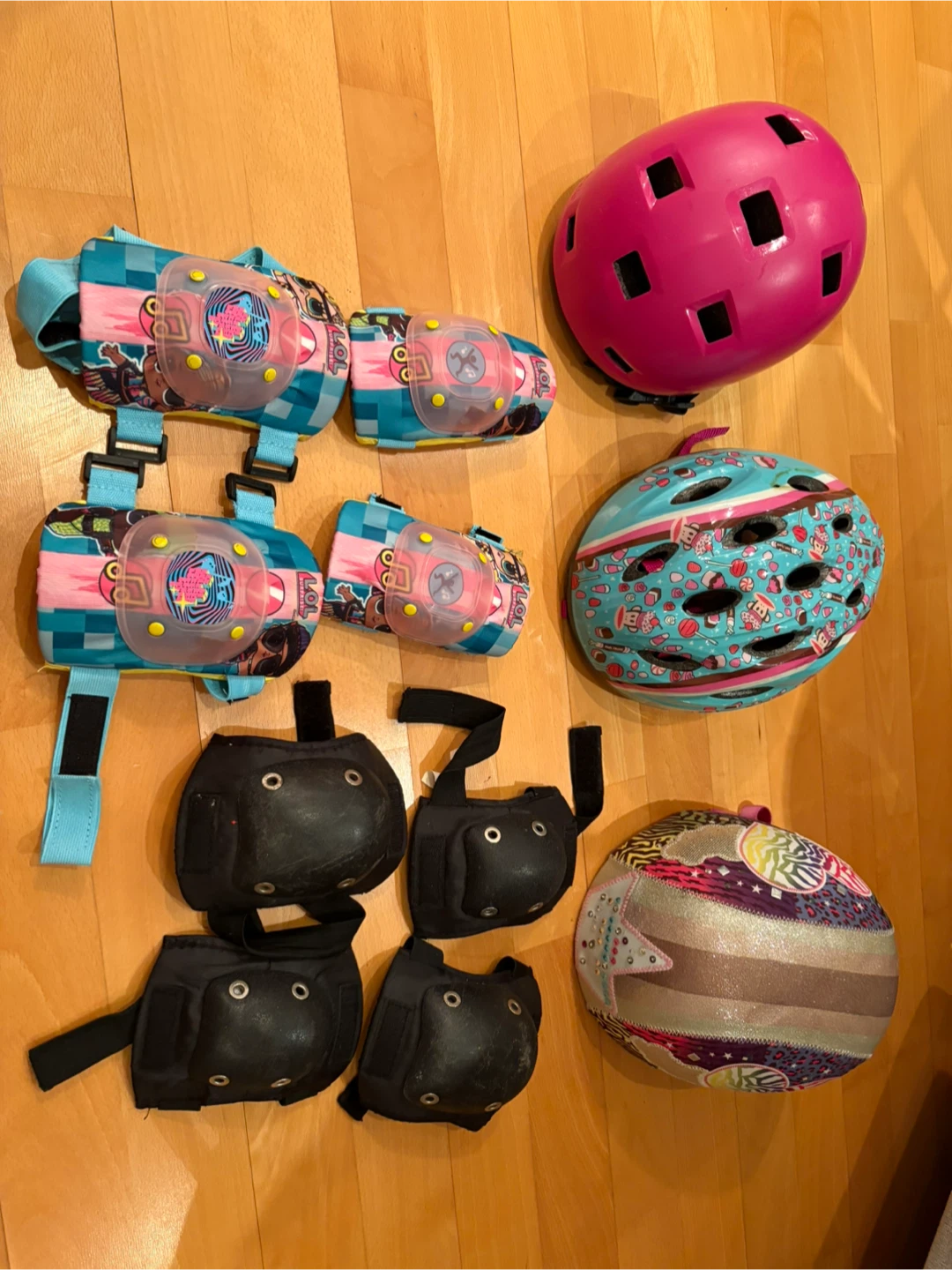 Kids' Helmet and Protective Gear Set