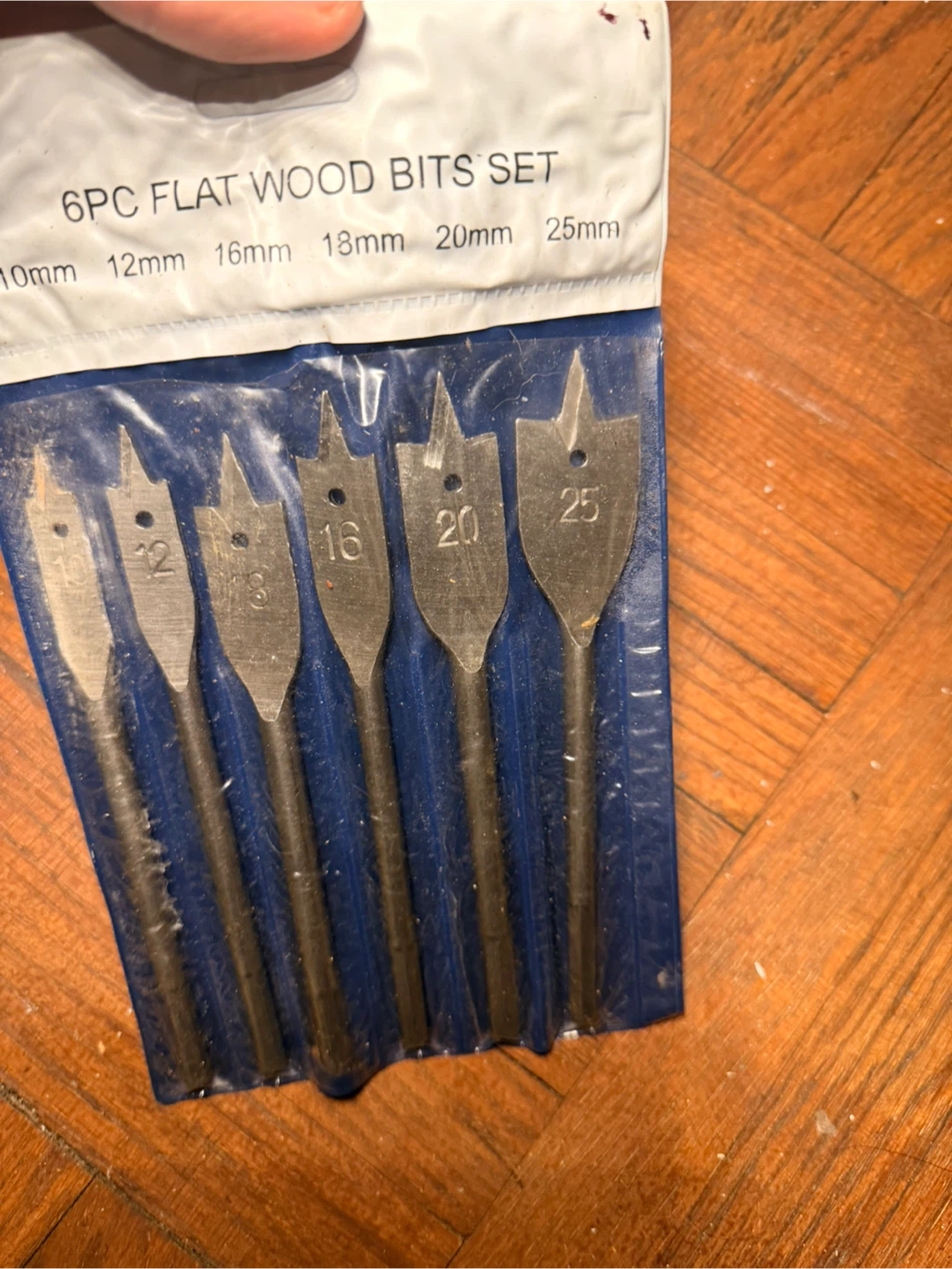 6PC Flat Wood Bits Set