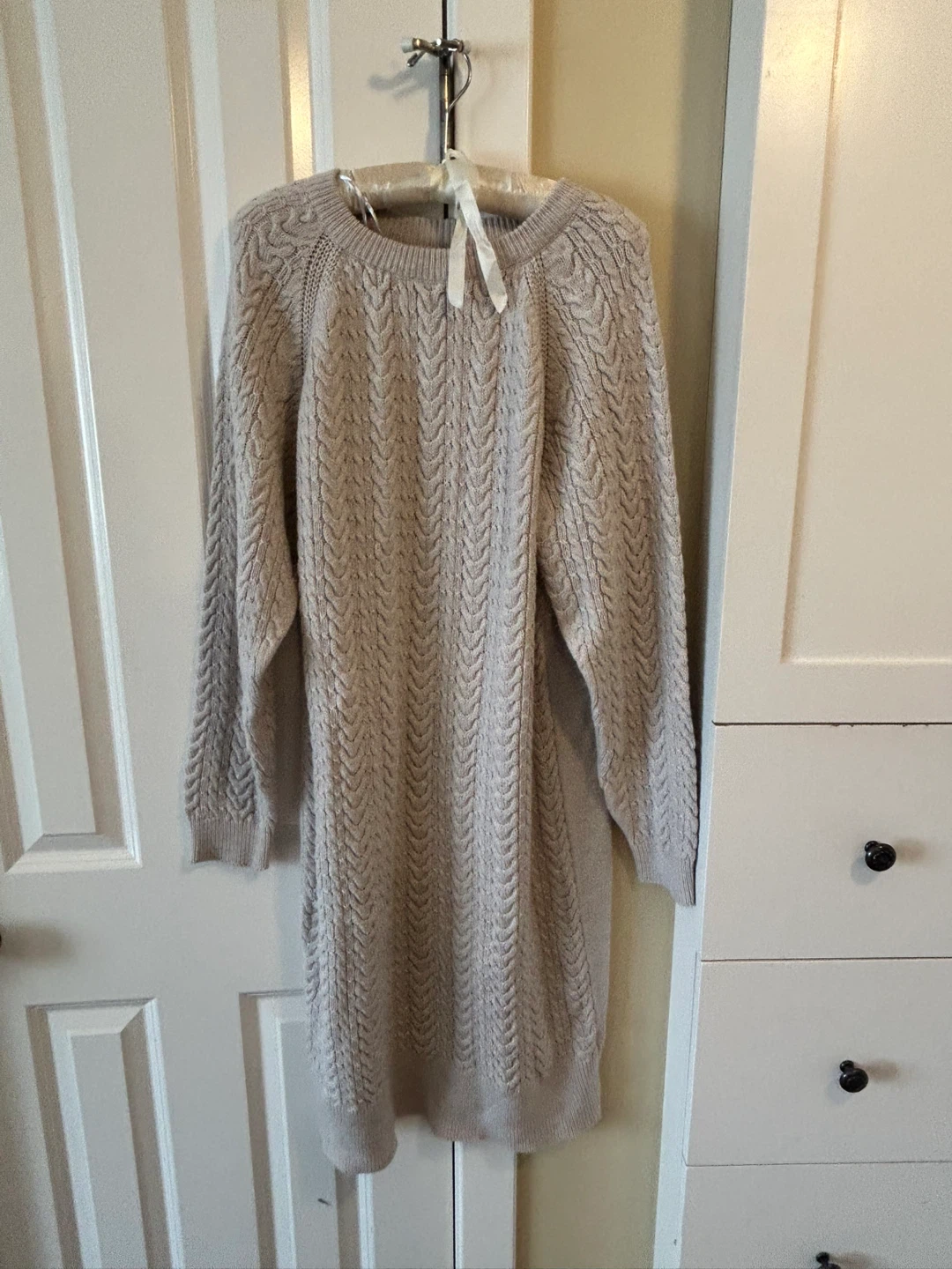 Tyla Cable Knit Sweater Dress
