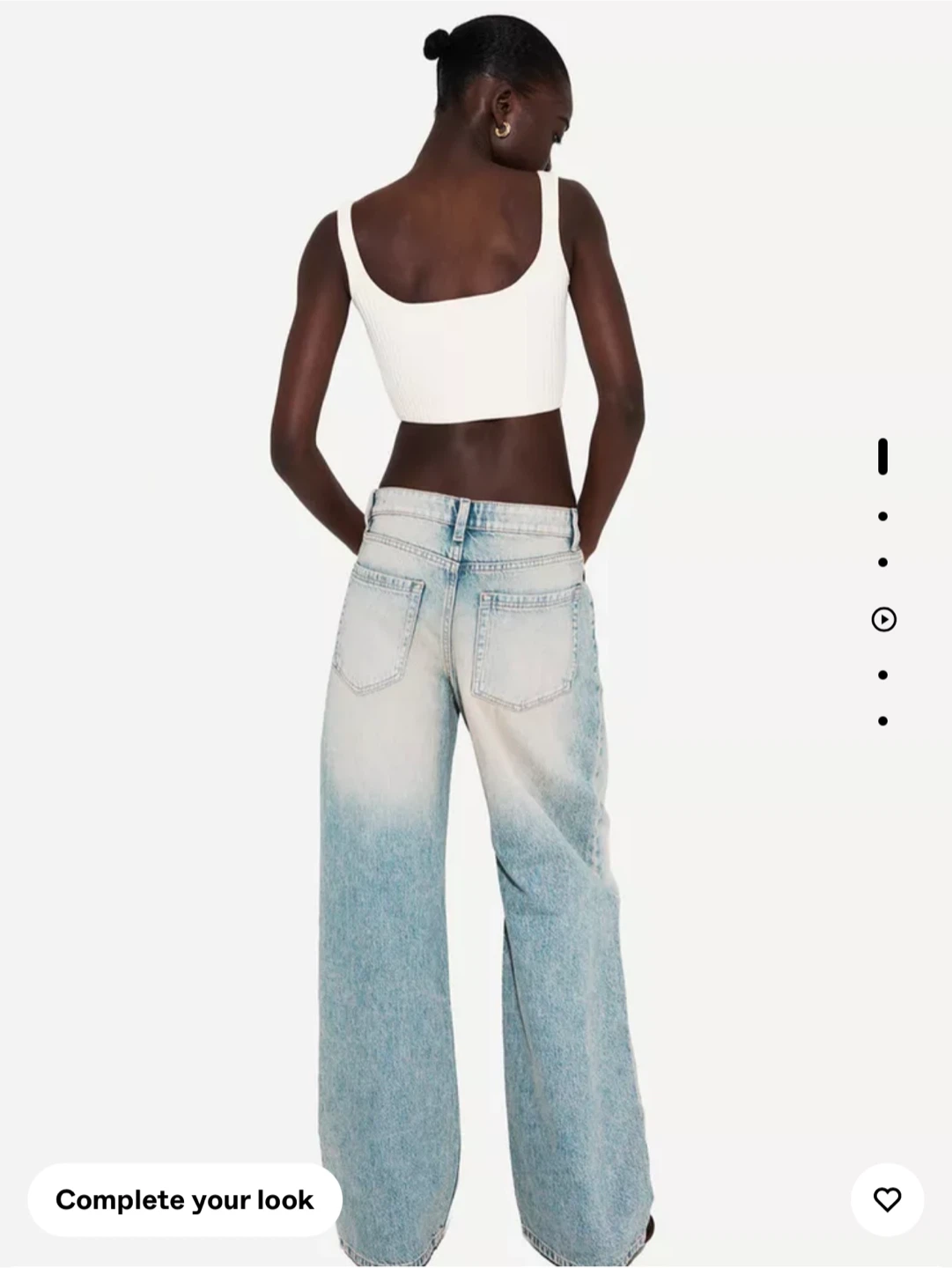 Bershka Baggy Jeans - Light Blue US 8