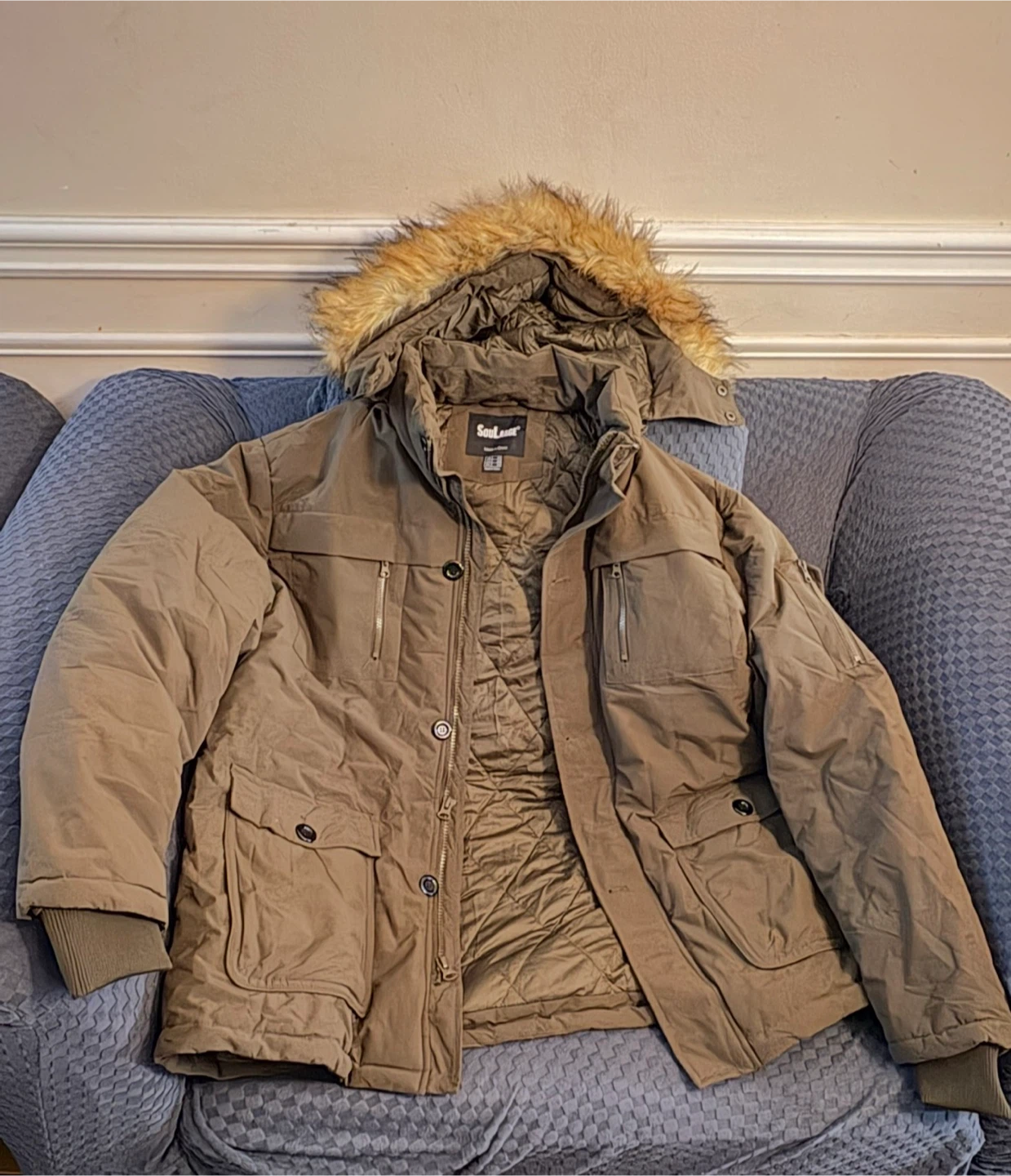 Women’s Winter Parka Jacket with Faux Fur Hood 2xl 🏆