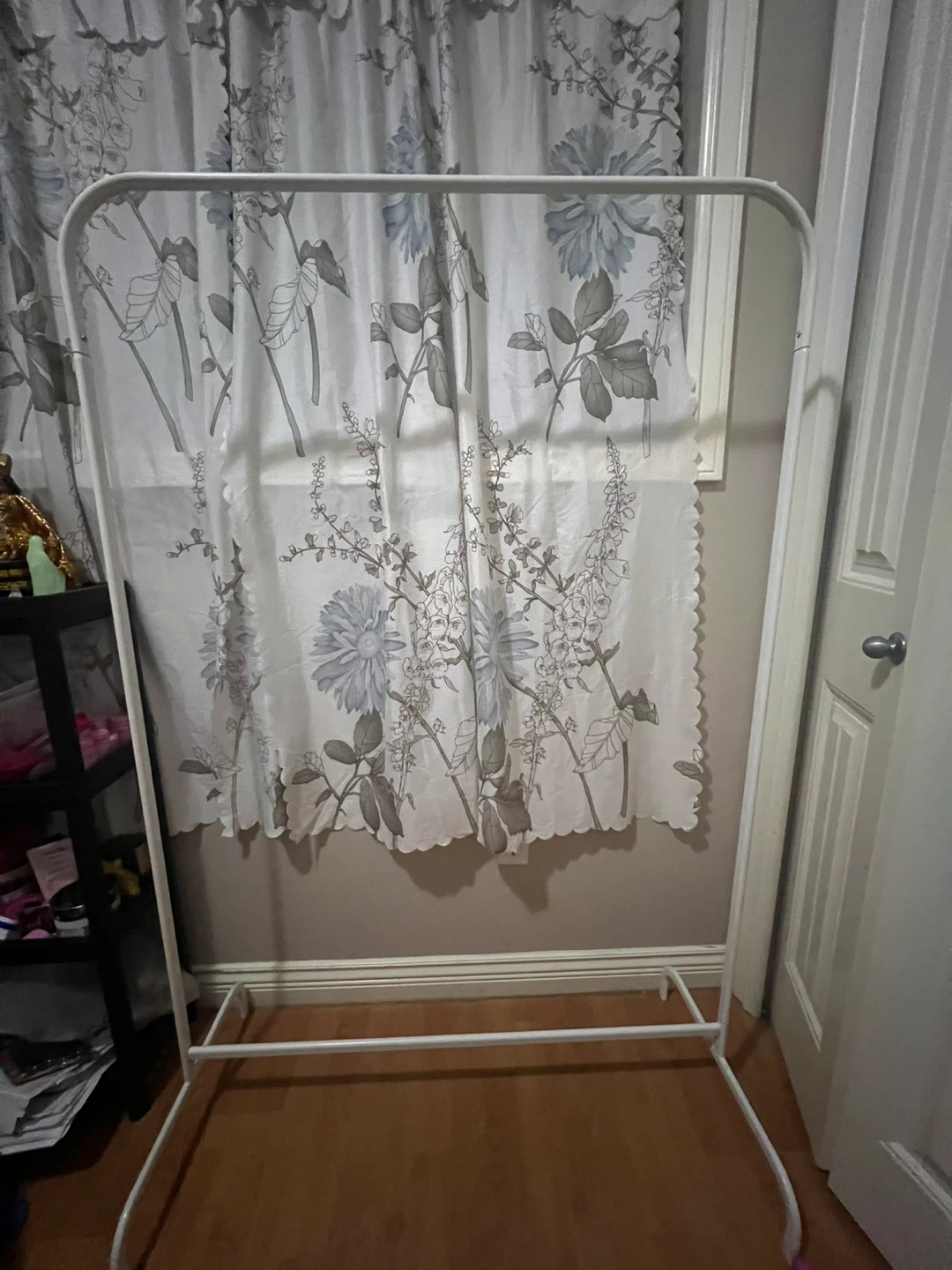 White Metal Clothes Rack