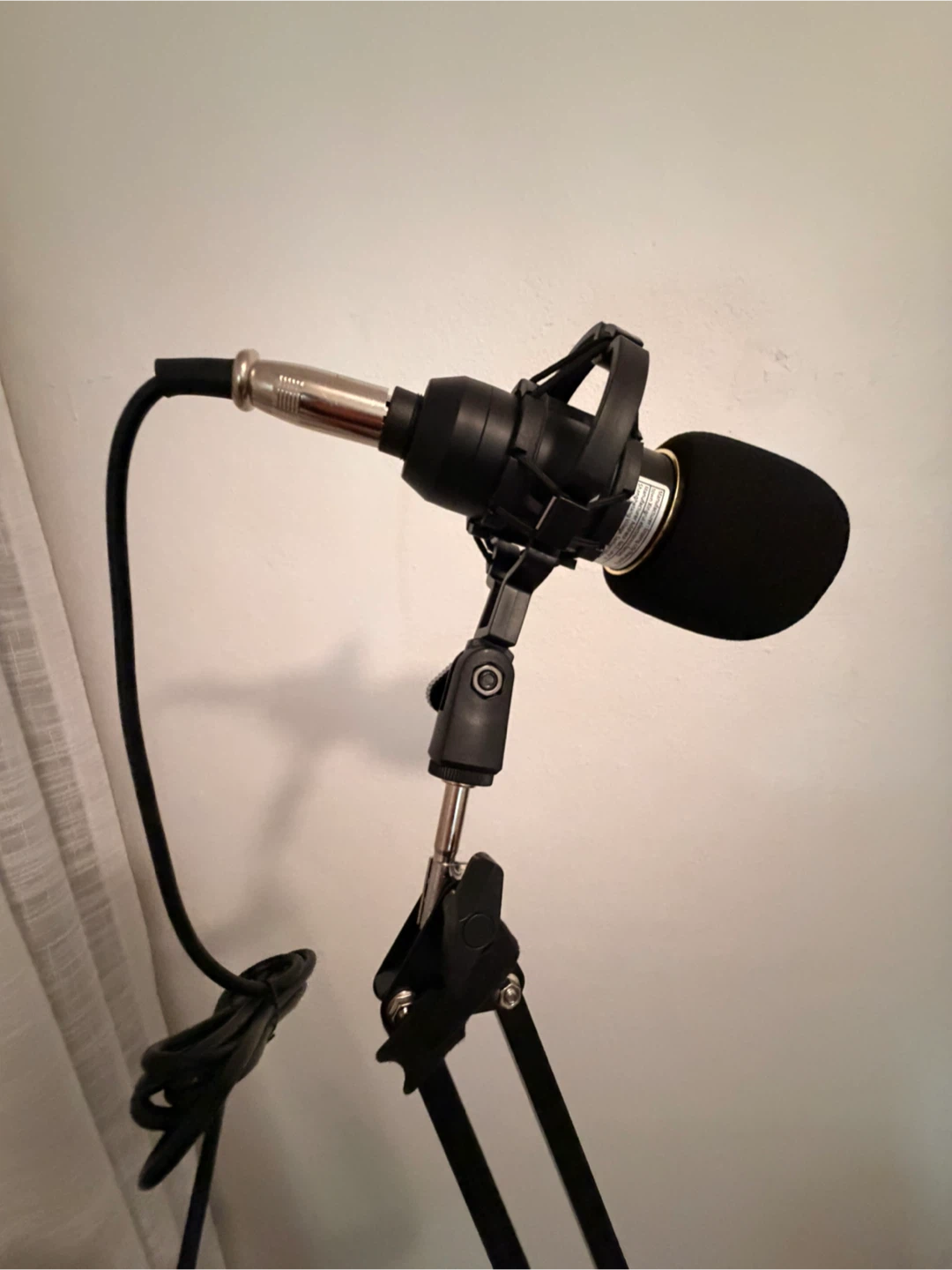 Adjustable Microphone Boom Arm Stand with Microphone - photo 4