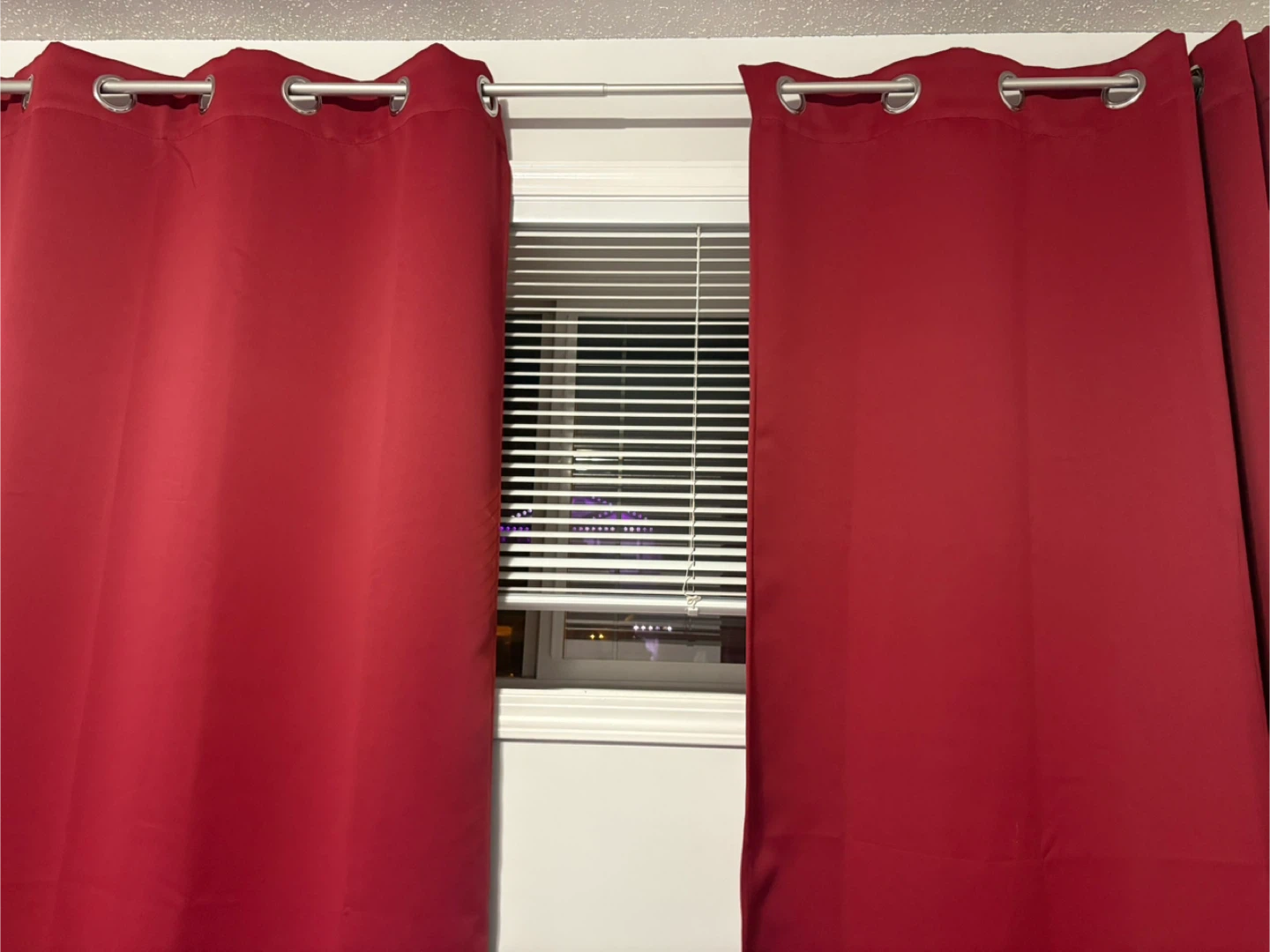 Mainstays Cooper Blackout Grommet Curtain Panel - Red - photo 4